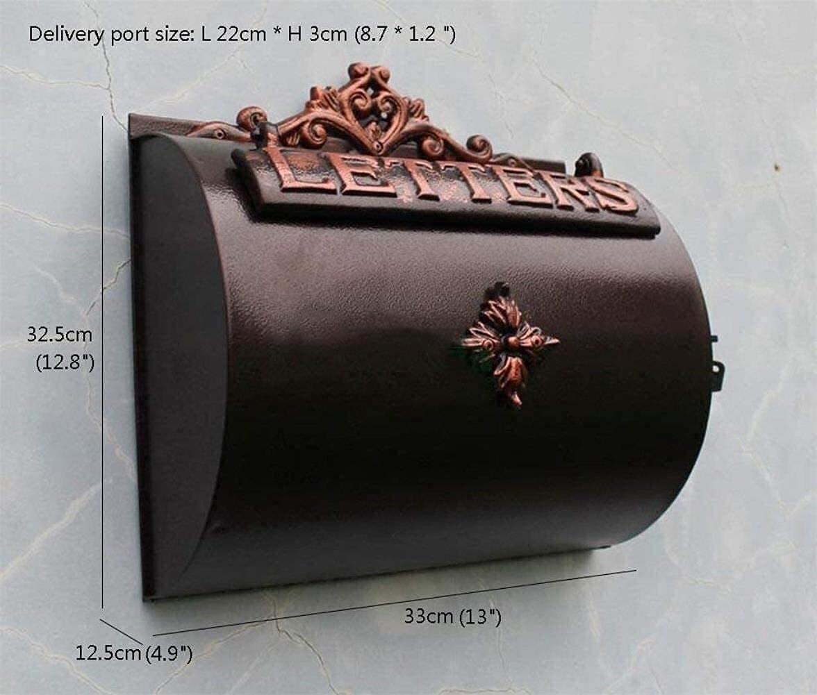 JYDQM Galvanized Steel Medium Capacity Suggestion & Complaint Mailbox - Outdoor Wall Mount Mailbox for Offices, Schools, and Public Spaces