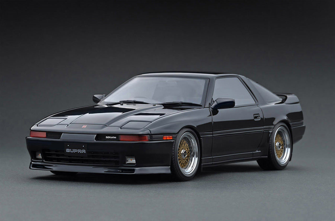 1:18 Scale Toyota Supra 3.0GT LIMITED (MA70) Diecast Model Car - Black - Collectible Vehicle for Display & Racing Enthusiasts - Perfect for Home Office Decoration & Car Lover Gifts