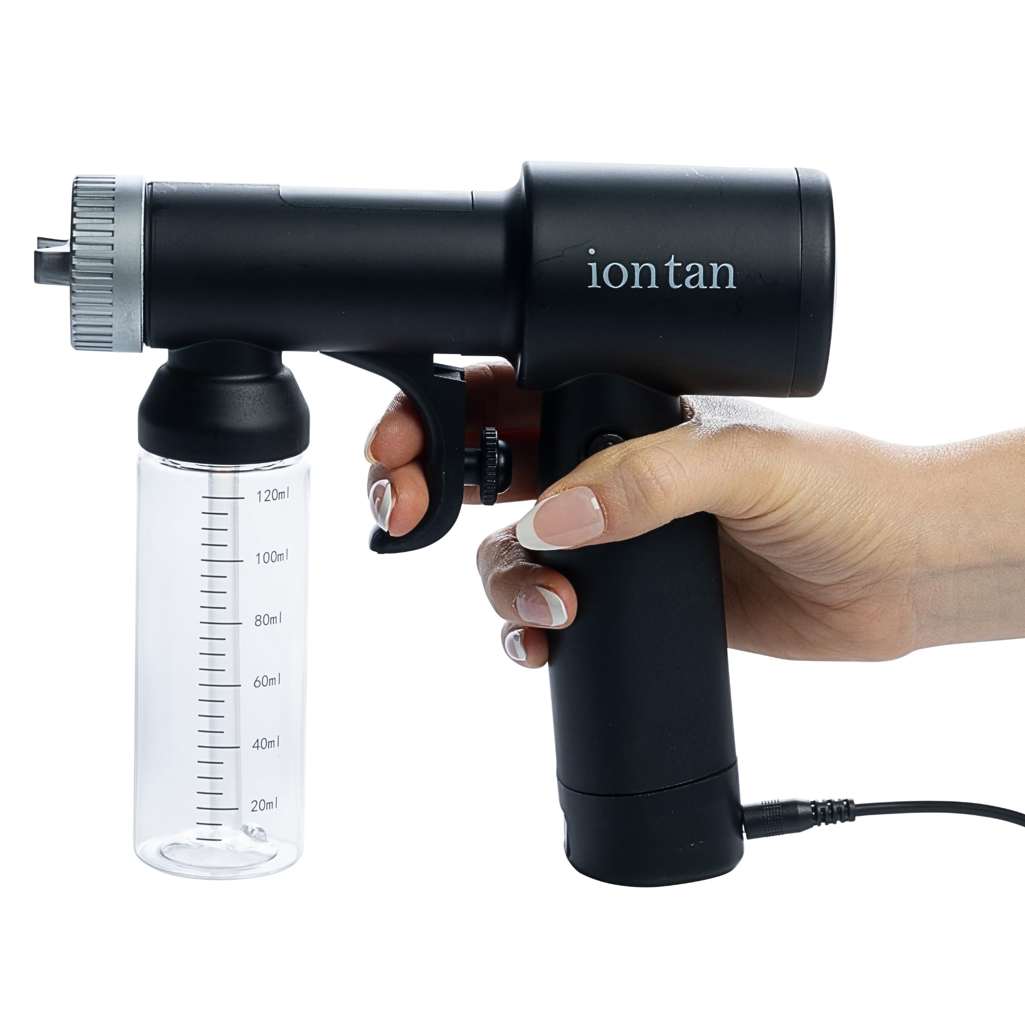 IonTan Electric Portable Spray Tan Machine with Honey Glow Airbrush Sunless Self Tan Solution Kit - Professional Tanning Tent & Carry Bag Included - Perfect for At-Home & Salon Spray Tanning