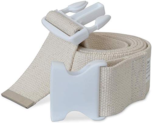 NYOrtho Adjustable Plastic Buckle Gait Belt - Strong, Durable & Machine Washable Latex-Free Mobility Aid for Elderly Care & Patient Transfer
