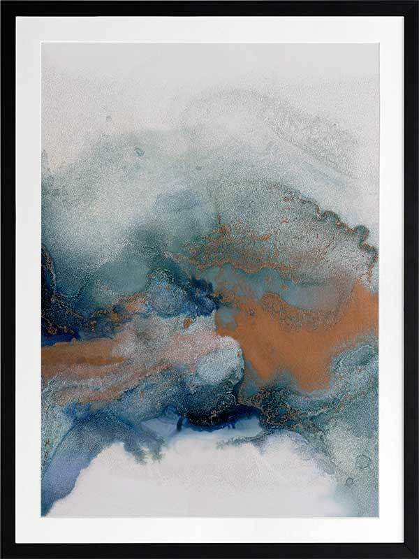 Dust and Sky II Framed Wall Art Print - Modern Home Decor for Living Room, Bedroom & Office