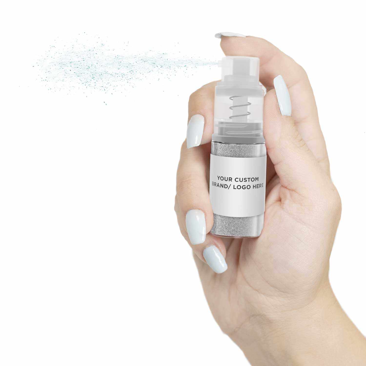 Blue Color Changing Brew Glitter Mini Spray Pump - 12 Pack | Private Label Wholesale for DIY Slime, Bath Bombs & Nail Art | Fun Party Favors & Craft Supplies