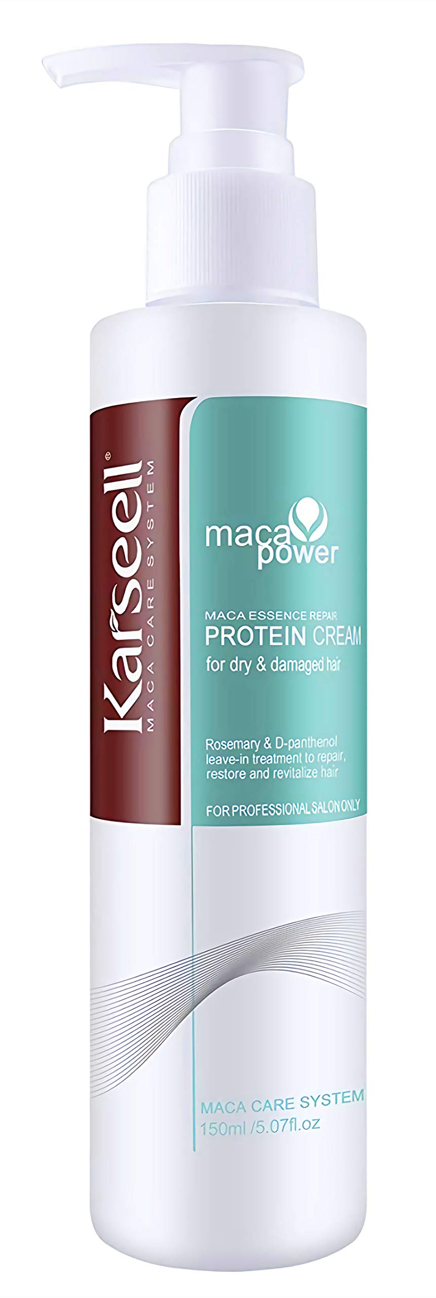 Karseell Organic Protein Repair Cream - Leave-In Conditioner for Dry & Damaged Hair Treatment | Deep Nourishing Hair Care for Frizz Control & Split Ends | Perfect for Daily Use, Salon Treatments & Post-Color Care