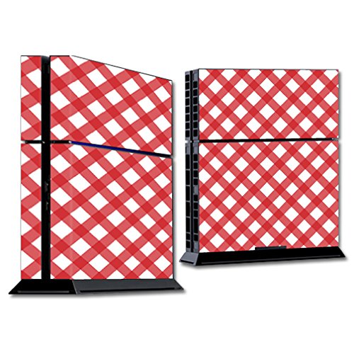 MightySkins Protective Vinyl Skin Wrap Sticker for Sony PlayStation 4 (PS4) Console - Red Picnic Design | Durable Decal Cover for Gaming Setup & Home Decor