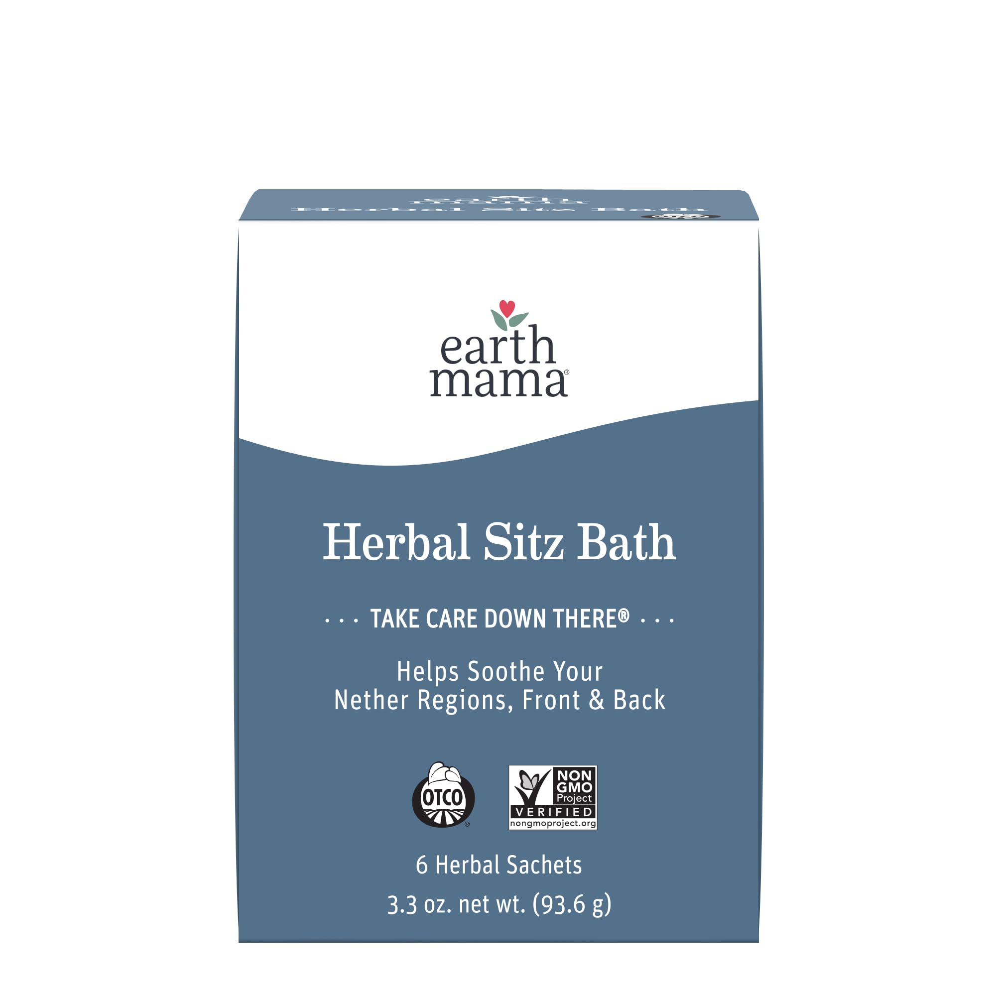 Earth Mama Herbal Sitz Bath Soak - 6 Count | Natural Postpartum Care & Hemorrhoid Relief with Witch Hazel & Calendula | Perfect for Pregnancy Recovery & Post-Birth Healing