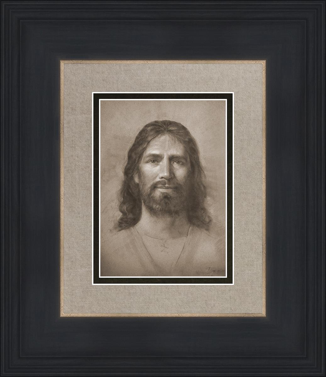 Christ Head Study - Religious Artwork for Home Decor, Church Display & Spiritual Inspiration