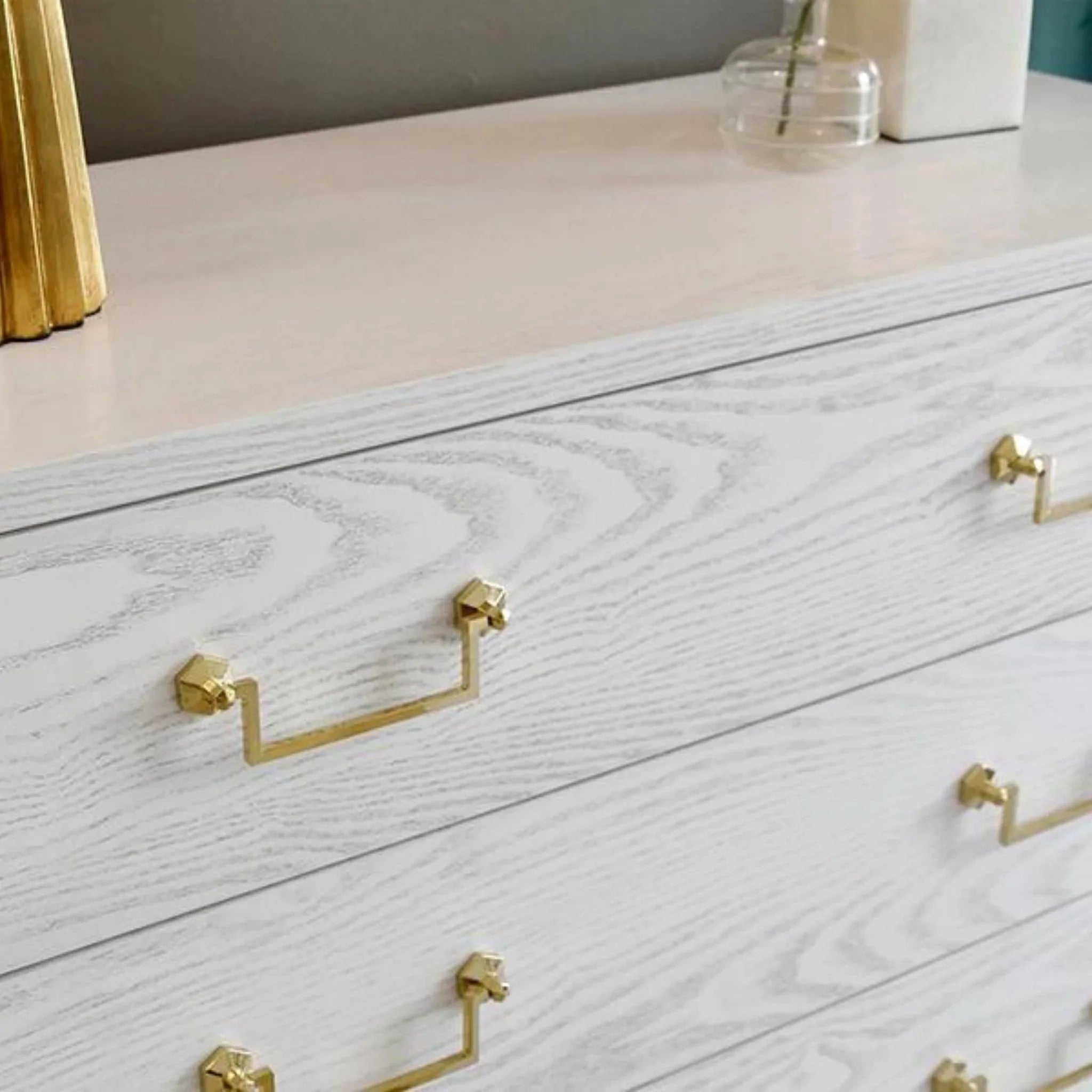 3-Drawer Wooden Chest Organizer - Stylish Storage Solution for Bedroom, Living Room & Office
