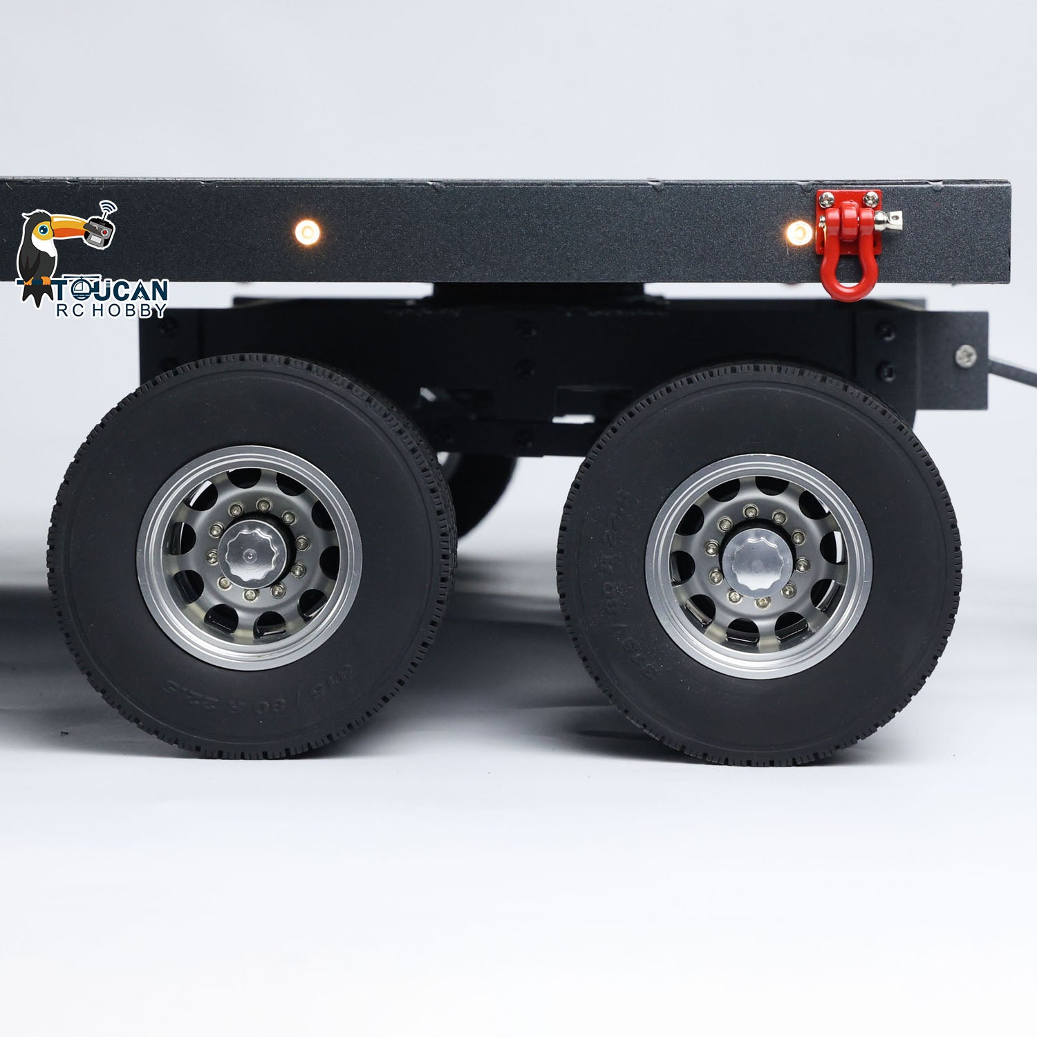 1/10 1/8 1/7 1/12 1/14 Scale RC Metal 6-Axle Full Trailer with Hydraulic System for Remote Control Construction Trucks - DIY Model Car Accessory for Off-Road Hauling & Heavy Duty Simulation