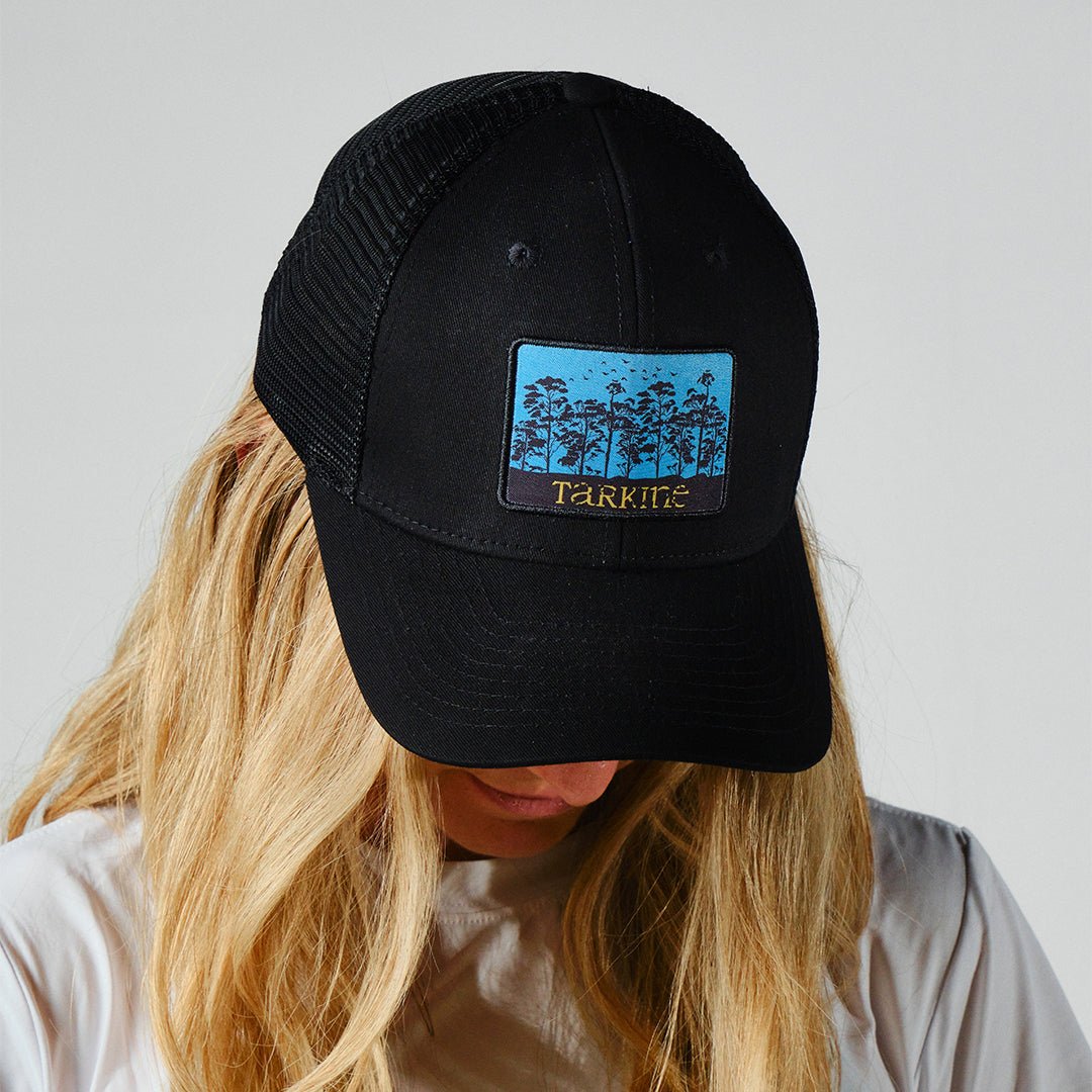Women's Canopy Trucker Hat - Black Adjustable Snapback Cap for Outdoor Adventures, Hiking & Casual Wear