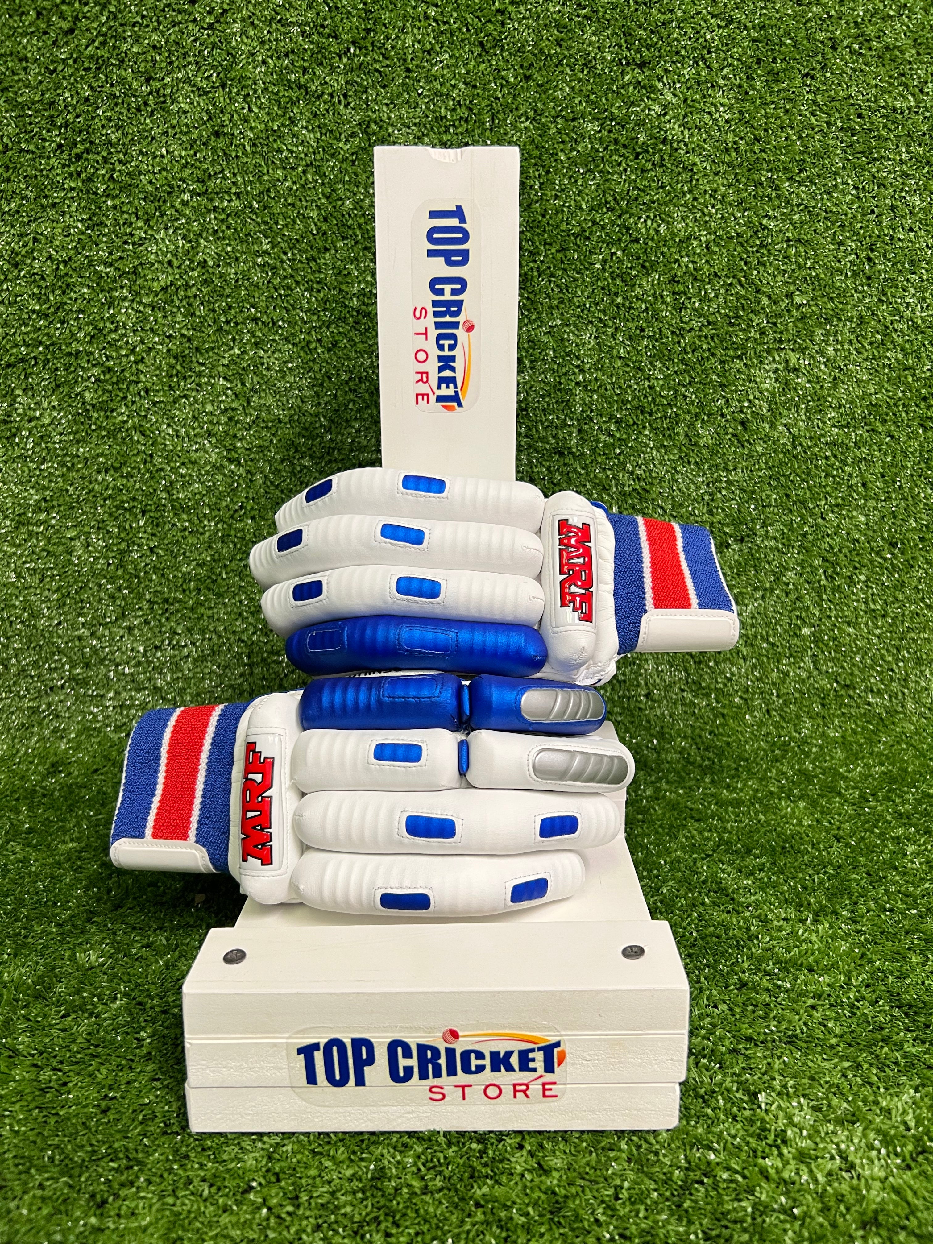MRF Genius Grand Junior/Youth Cricket Batting Gloves - Lightweight Protective Gear for Young Players - Perfect for Practice, Matches & Training Sessions