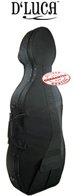 D'Luca Featherweight 4/4 Cello Hard Case - Lightweight Protective Cover for Professional & Student Cellists - Perfect for Travel, Performances & Storage