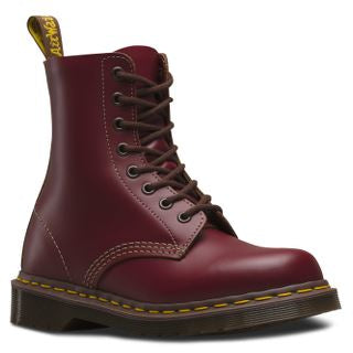 Dr. Martens 1460 Made in England Oxblood Vintage Leather Boots for Men & Women - Perfect for Punk, Rock & Everyday Wear