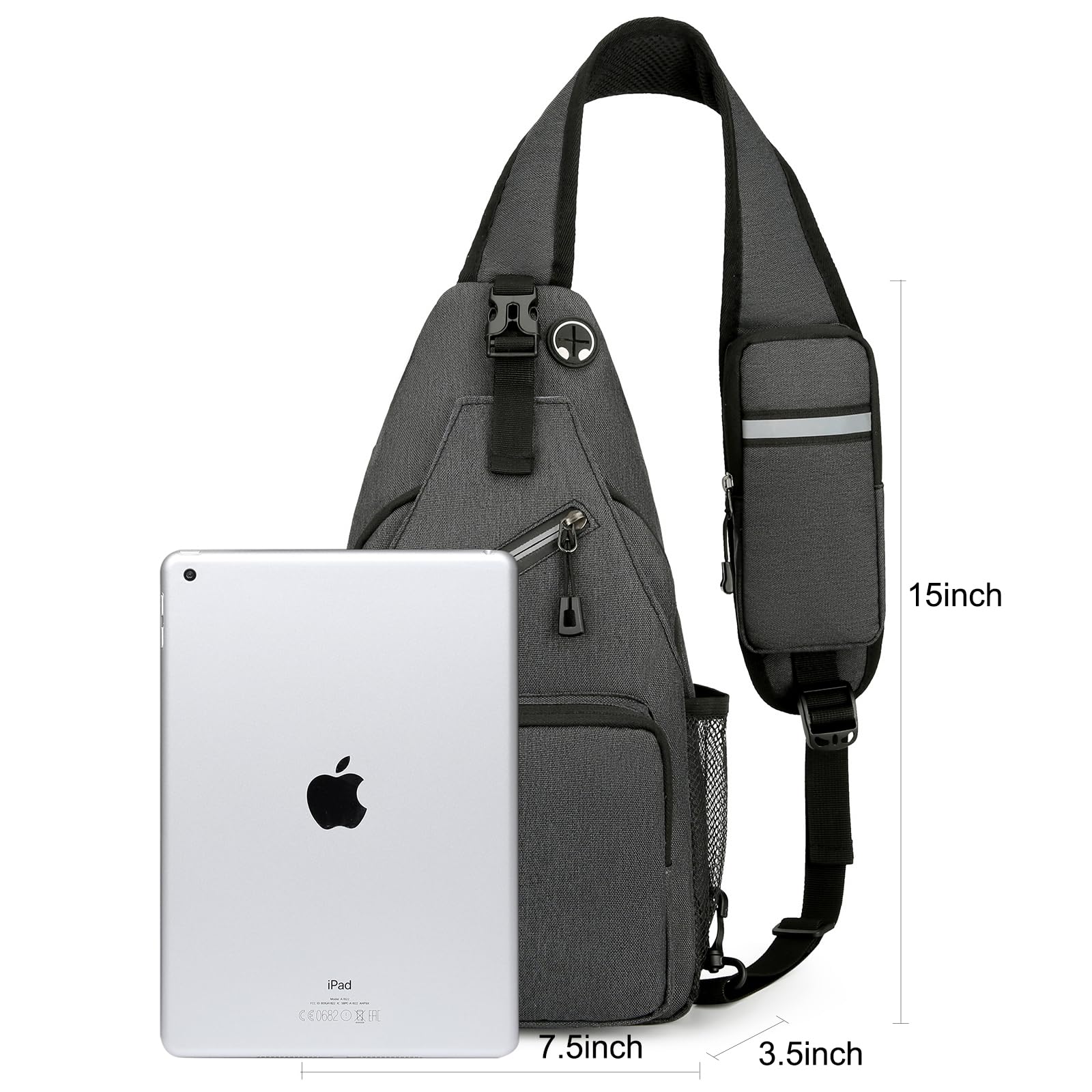 Men's Crossbody Sling Bag - Lightweight Chest Backpack for Travel, Hiking, Sports & Daily Use | Water-Resistant Daypack for Gym, Commuting & Outdoor Adventures