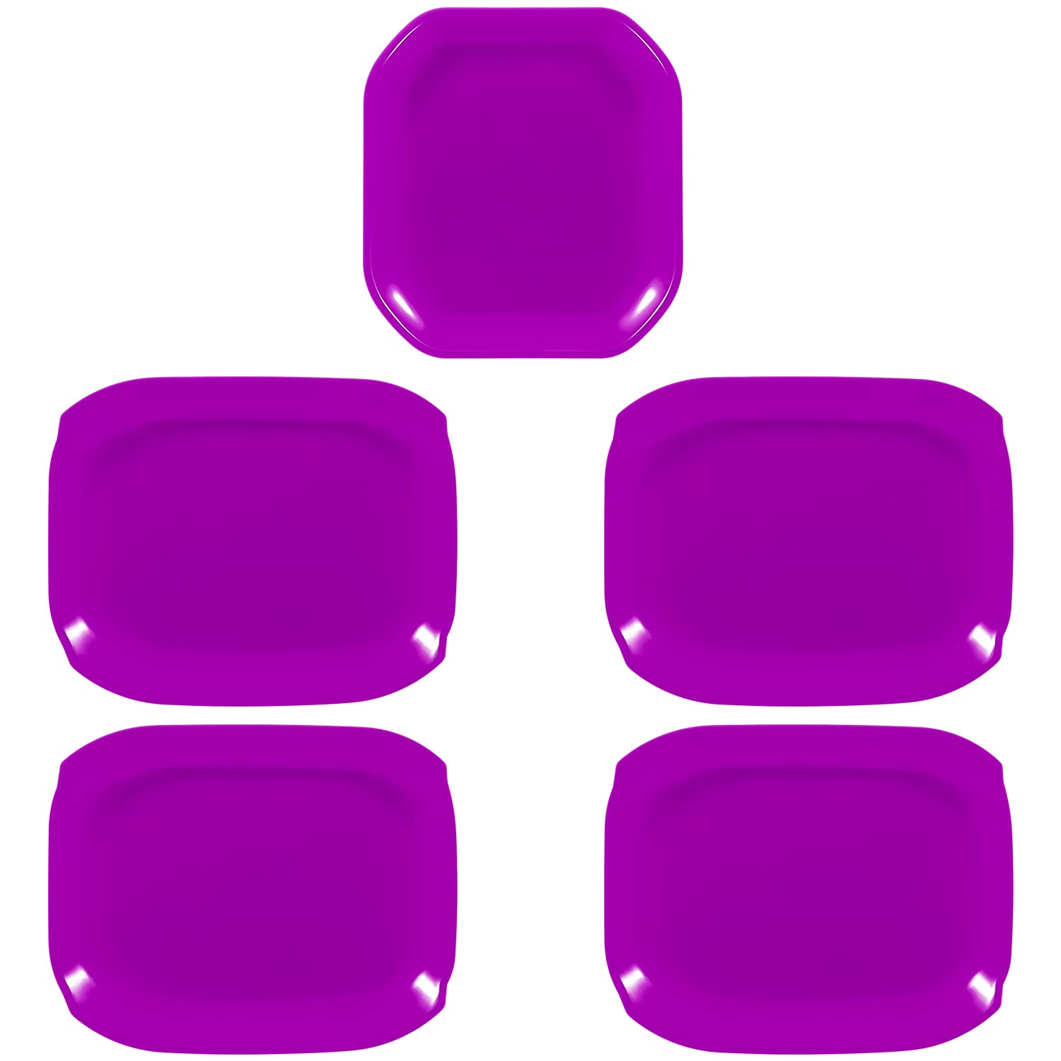 5-Piece ABS Exterior Door Handle Bowl Trim Cover for Jeep Wrangler JL & JLU (2018-2024) - Durable Purple Accessories - Upgrade Your Jeep's Style for Off-Road Adventures & Daily Driving