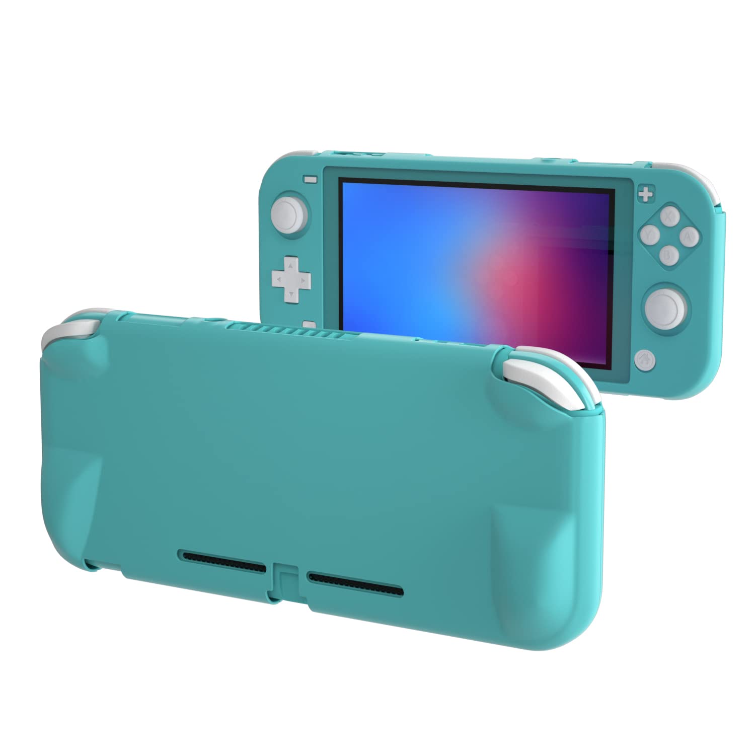 ECHZOVE Protective Hard Case for Nintendo Switch Lite - Comfort Grip Cover with Ergonomic Design, Shockproof Shell in Turquoise | Perfect for Travel, Gaming On-The-Go & Everyday Protection