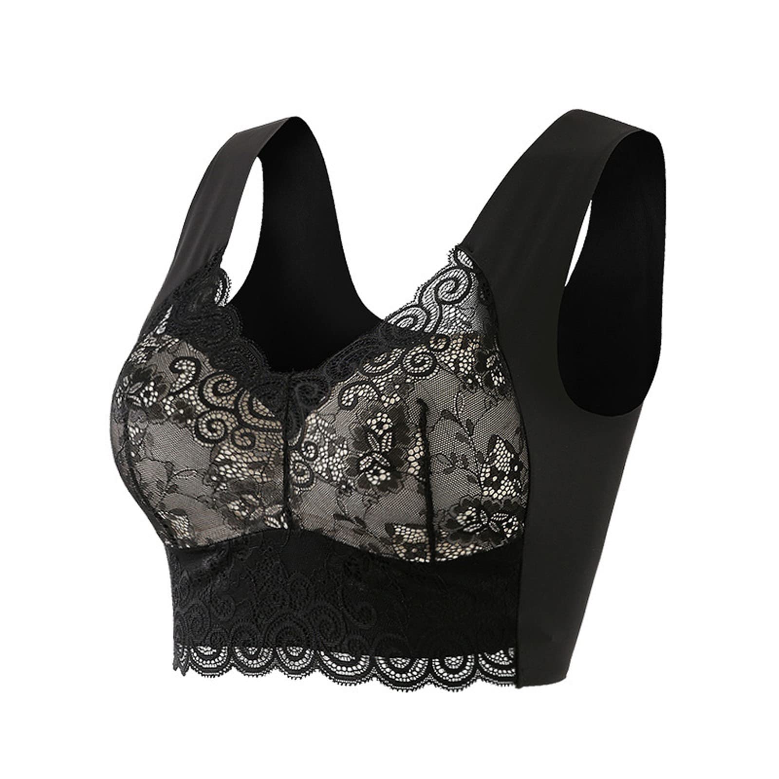 Comfy Seamless Sports Bra for Women - Yoga & Sleep with Removable Pads