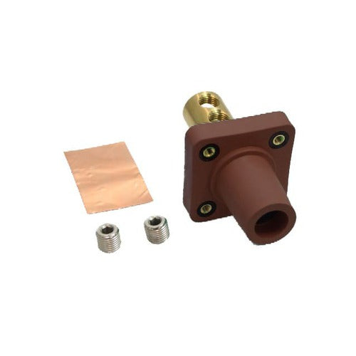 Marinco 400A 90 Degree Panel Mount DSS Connector for 2/0 4/0 AWG - Heavy Duty Marine & RV Electrical Applications