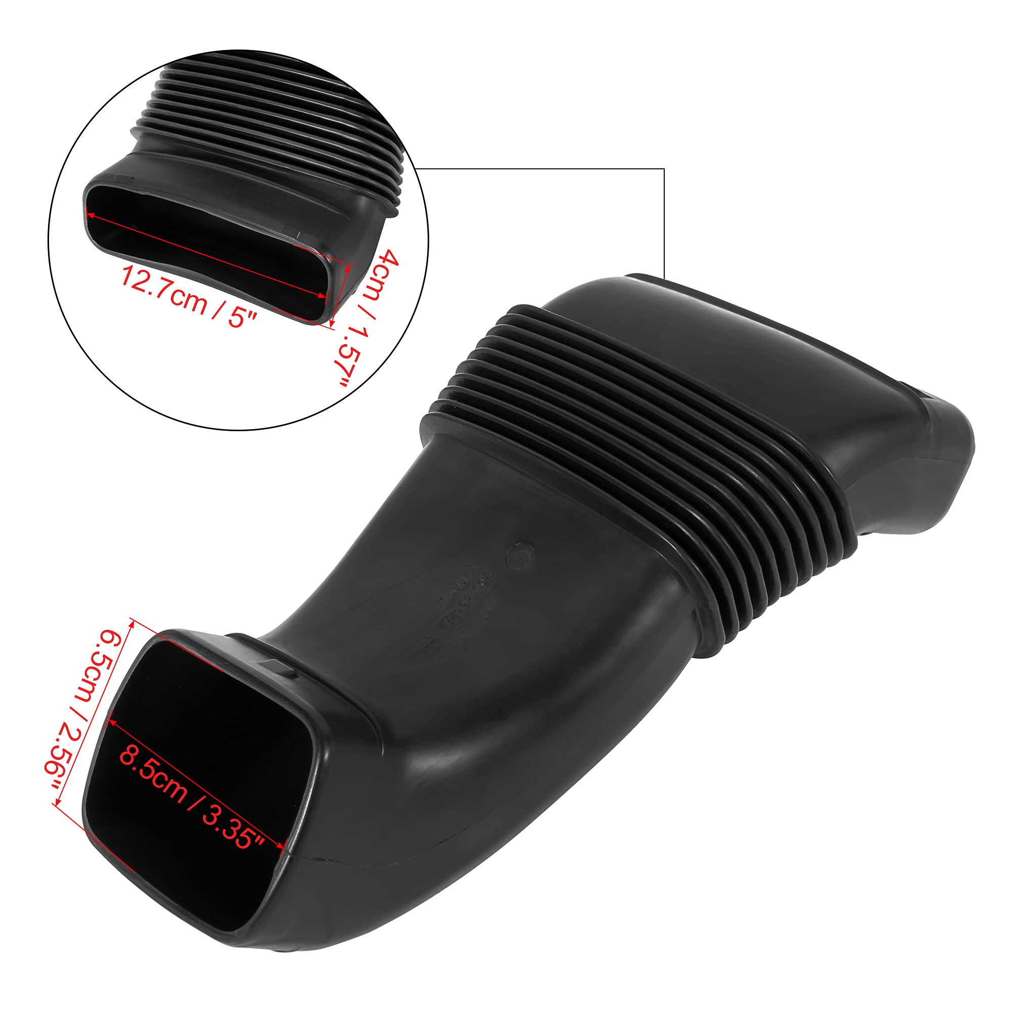 X AUTOHAUX Replacement Engine Air Intake Hose & Air Filter Hose Compatible with BMW X5 (2001-2006 Models) - OEM Part #13711438471 - Improve Engine Performance & Fuel Efficiency for Smooth Driving