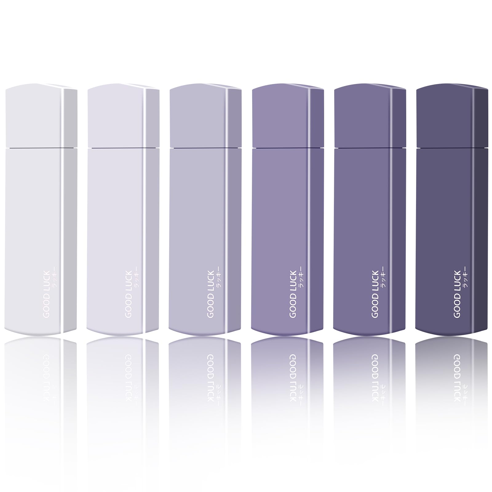 6PCS Mini Whiteout Correction Tape Rollers - Small Instant Correction Tapes for Students, Office & School Supplies - Cute Gradient Purple Whiteout Tape Set (Perfect for Homework, Notes & Document Editing)