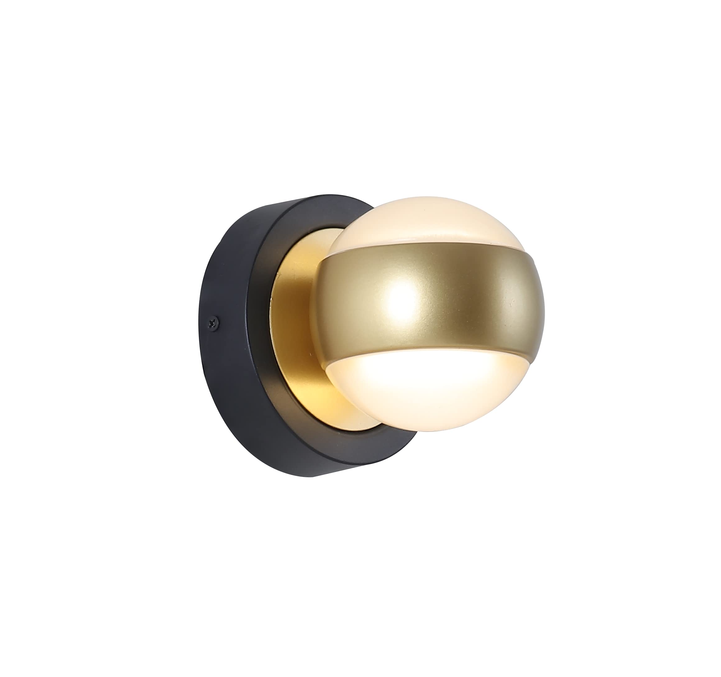 12W Modern LED Bathroom Vanity Light Fixture - Black Gold Wall Sconce with 3000K Warm White Light for Mirror Lighting | Perfect for Bathroom, Living Room & Bedroom Decor