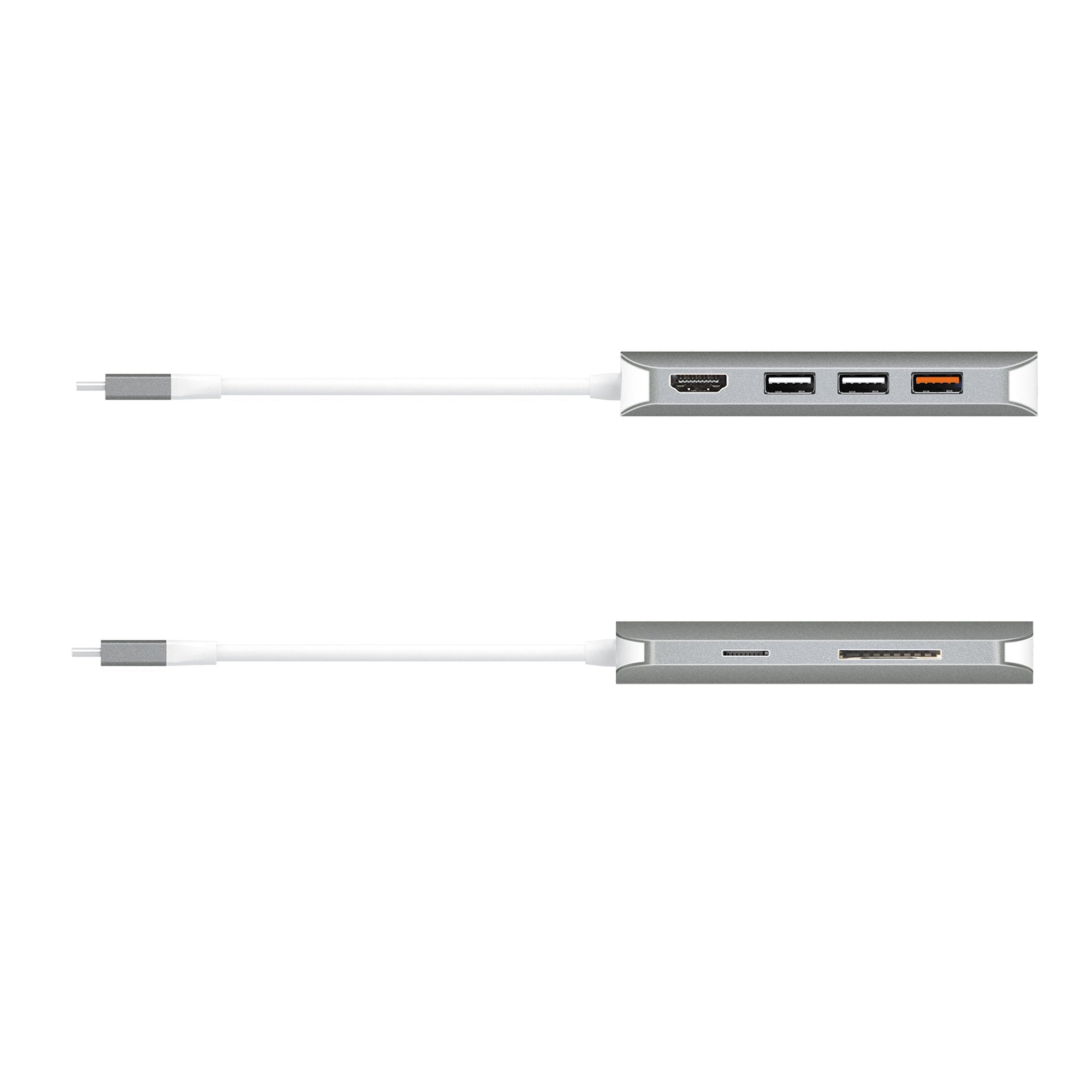 10-in-1 USB C Hub Adapter with 4K HDMI, USB 3.0, SD/TF Card Reader, PD Charging - Perfect for MacBook Pro/Air, Chromebook & Windows Laptops (Home Office & Travel Use)