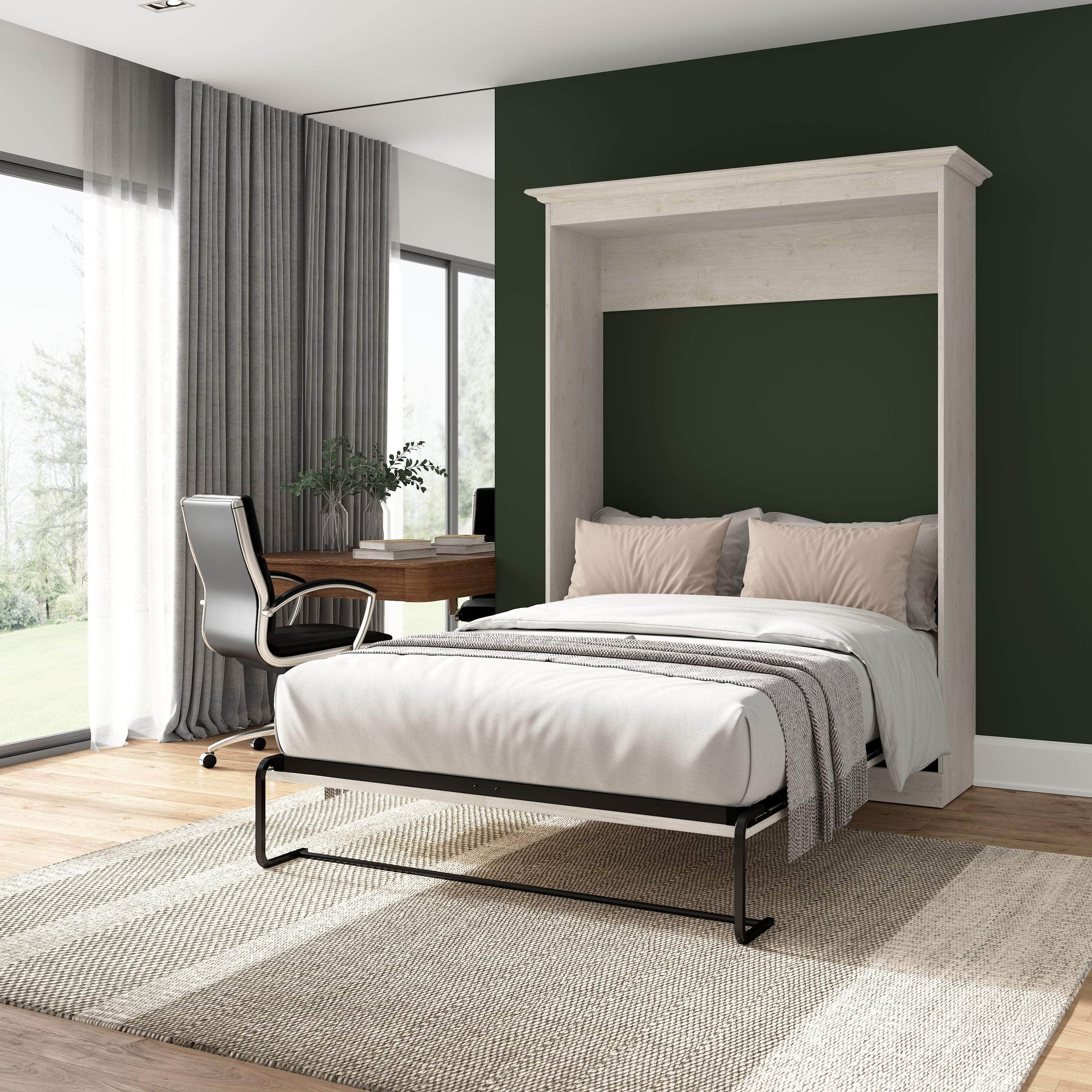 Space-Saving Full Size Murphy Bed with 3 Color Options - Perfect for Small Apartments, Guest Rooms & Home Offices
