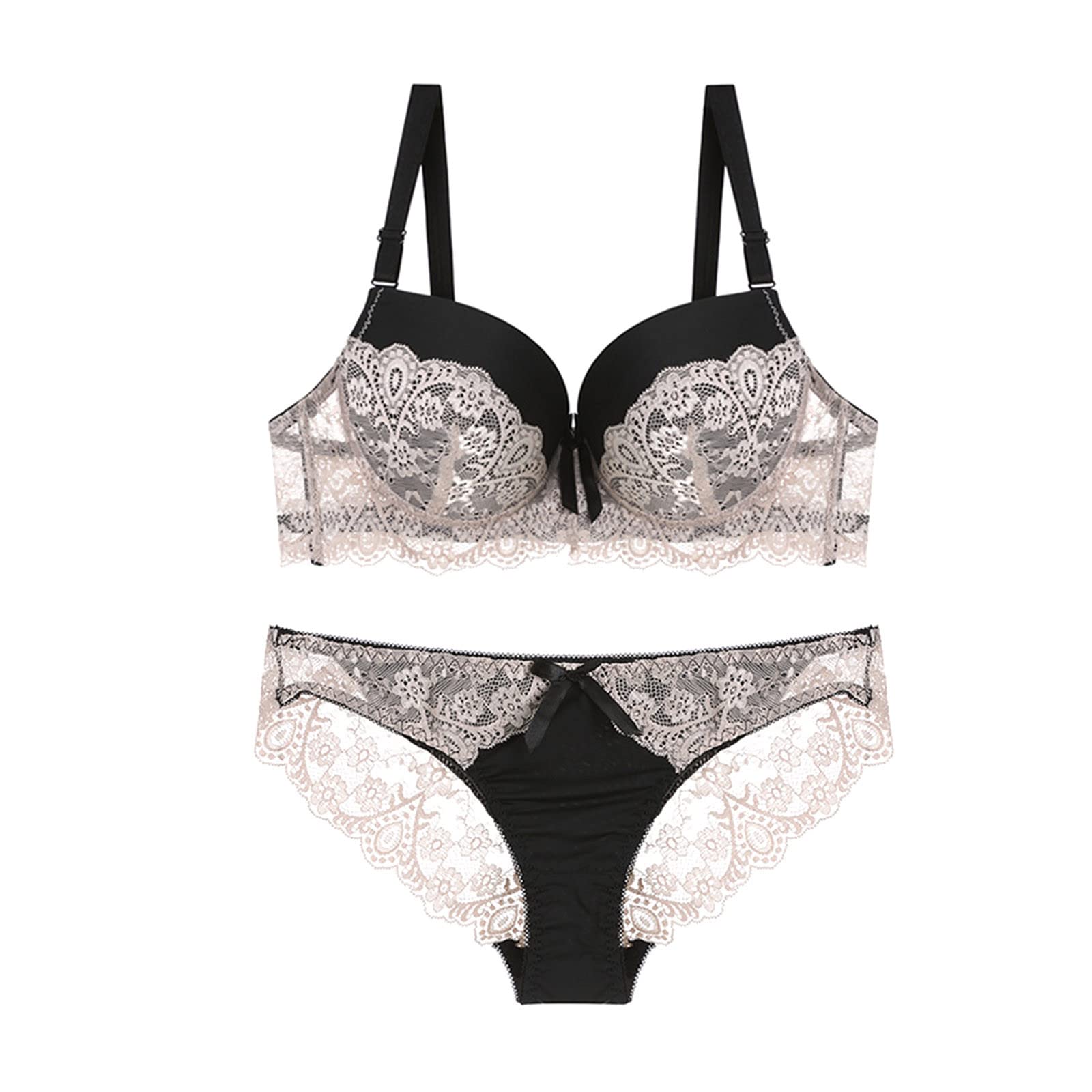 Sexy Two Piece Lingerie Set for Women - Comfortable Breathable Cotton Bralette & Panty Set - Perfect for Date Night, Boudoir Photography & Romantic Occasions