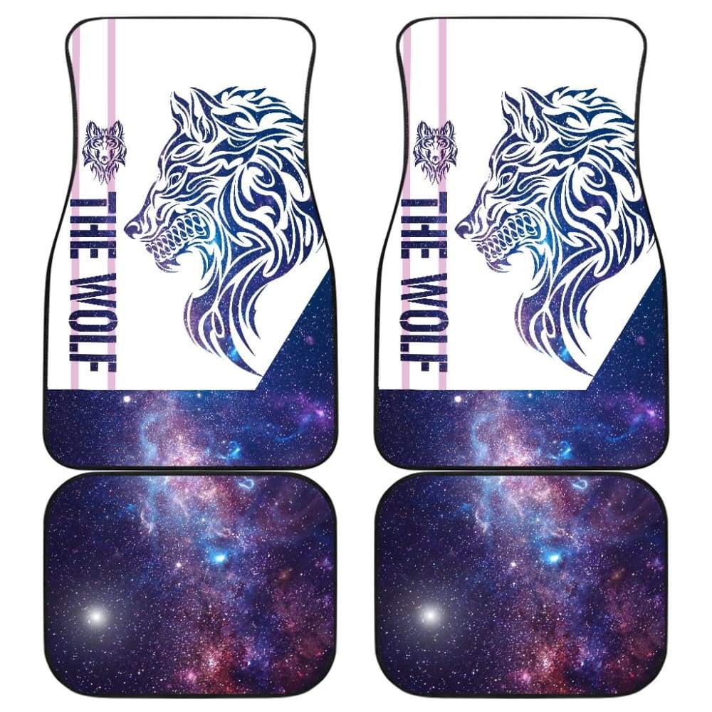 Premium Art Wolf Car Floor Mats - Mandala Style 212502 - All-Weather Protection for SUVs, Trucks & Sedans - Perfect for Road Trips & Daily Commutes