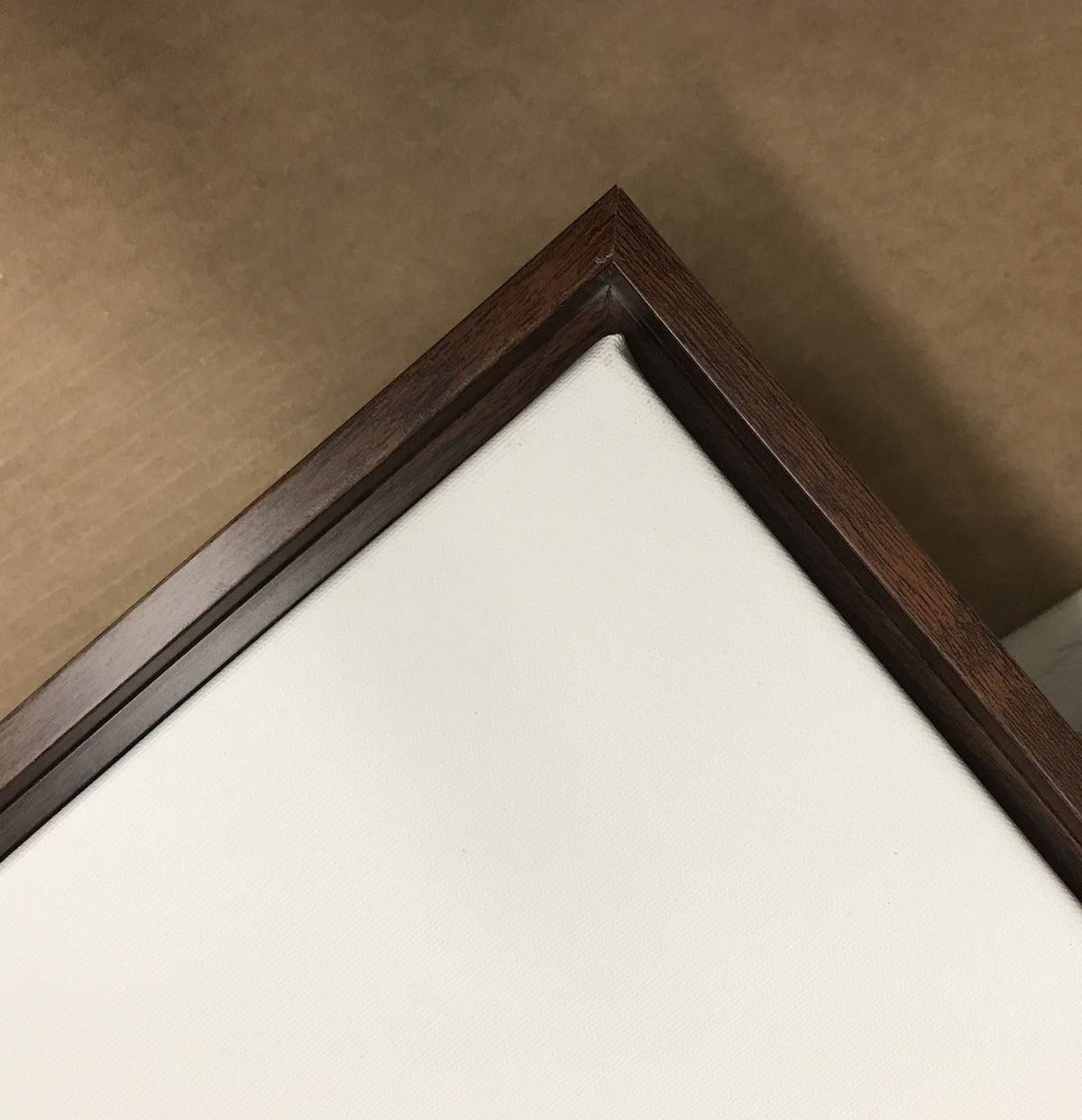 Dark Brown 24x36 Canvas Floating Frame - 1-1/4 Inch Deep Picture Frame for Wall Art Paintings & Decor | Perfect for Living Room, Bedroom, Office & Gallery Displays