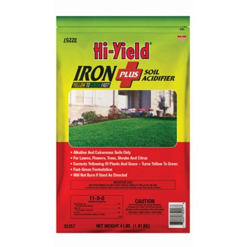 Iron Soil Acidifier for Plants - 4 lb (32257) - Lower Soil pH for Hydrangeas, Blueberries, Azaleas & More - Ideal for Garden & Lawn Care