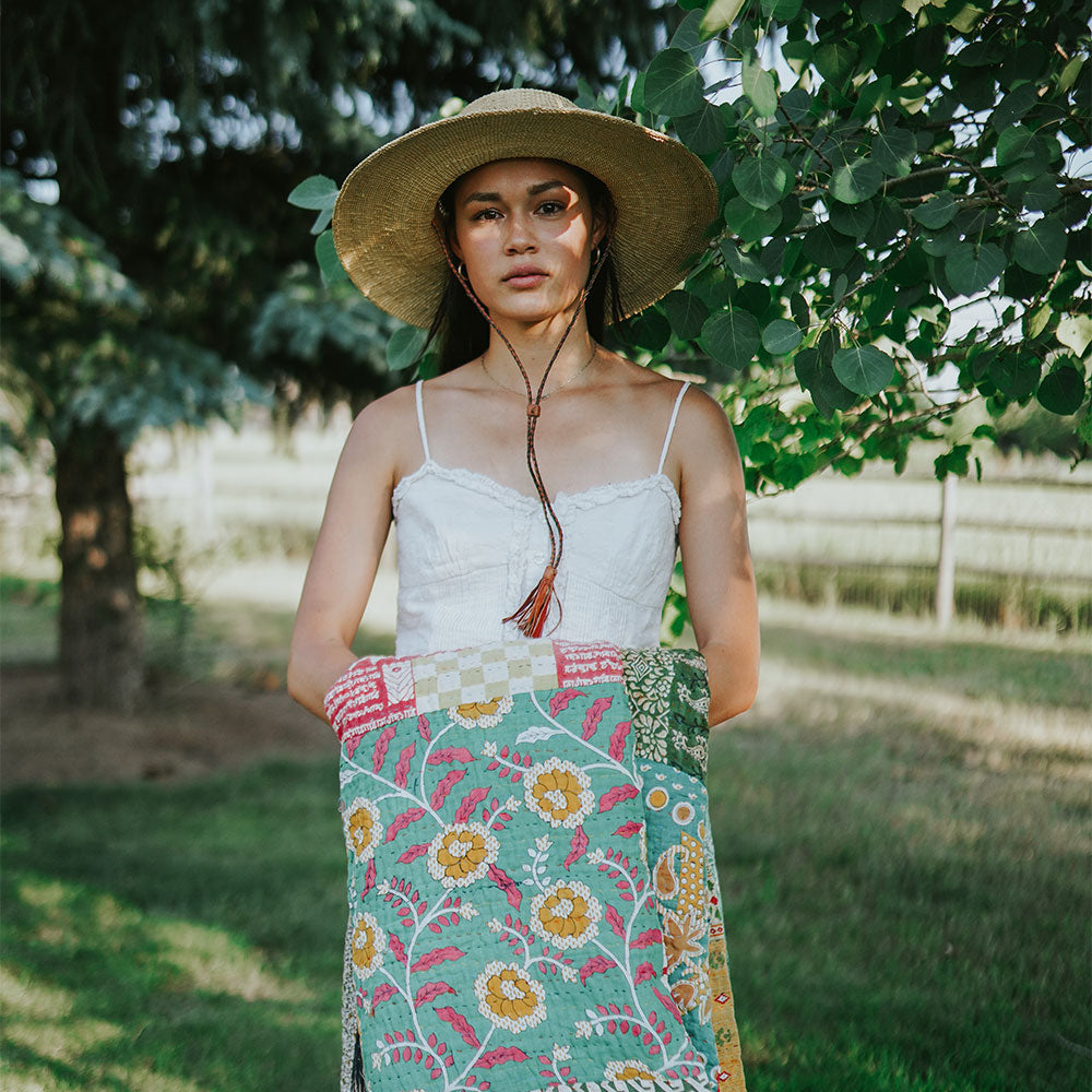 Authentic Ghanaian Straw Hat - Handwoven Natural Fiber Sun Hat for Women & Men - Perfect for Beach, Garden, and Summer Outdoor Activities