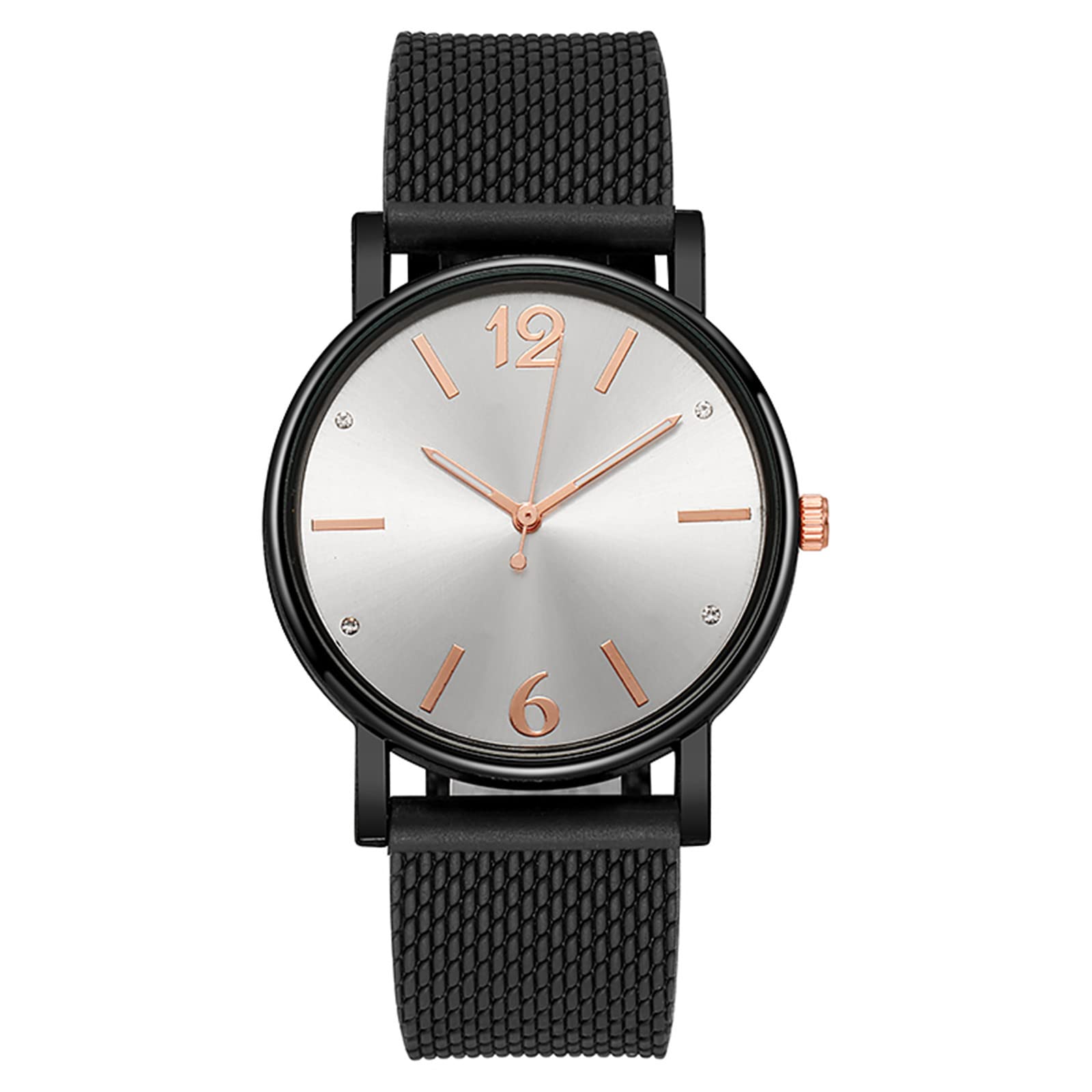 Elegant Diamond Quartz Watch Band for Women - Stylish Mesh & Leather Strap Replacement - Perfect for Office, Party, and Everyday Wear