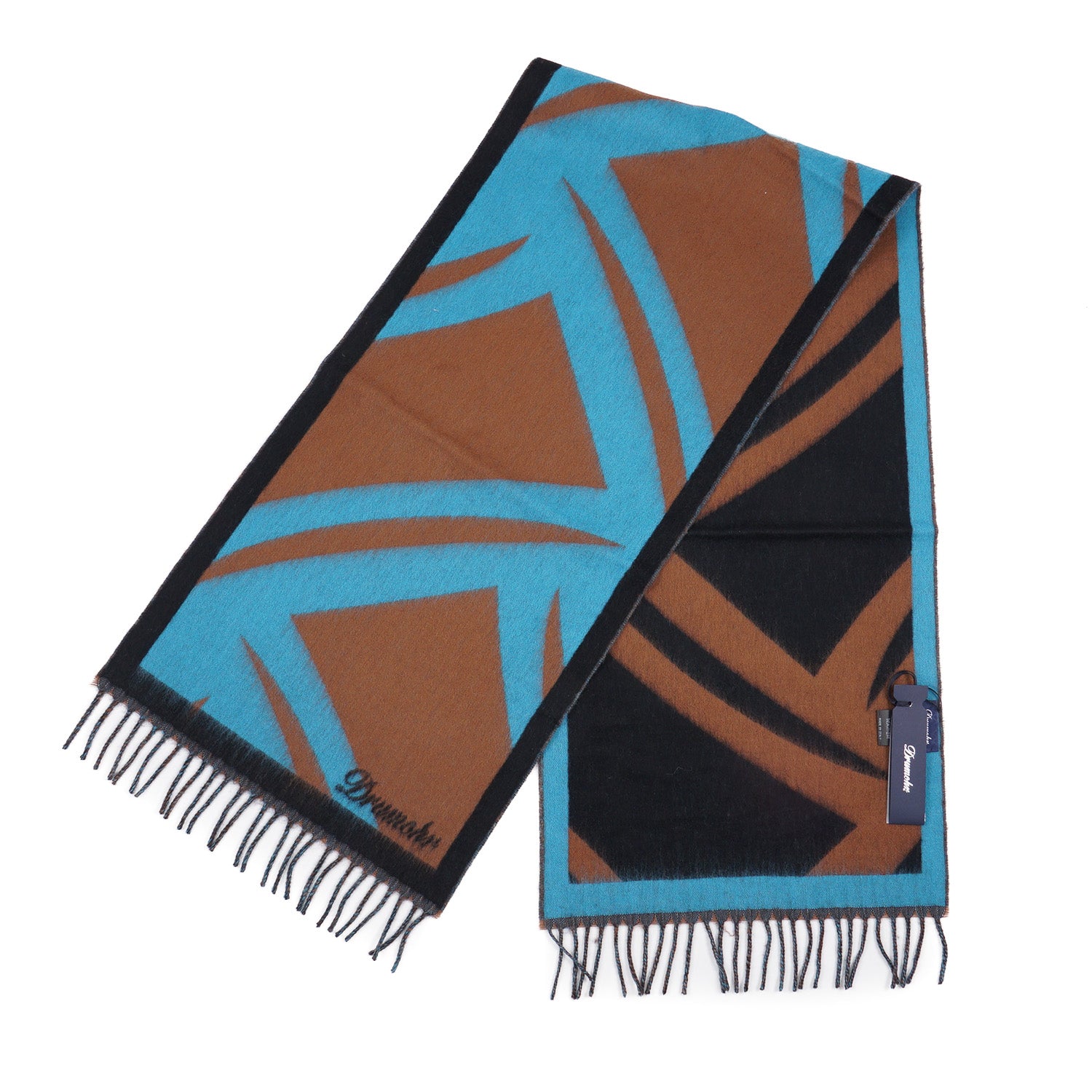 Premium Drumohr Soft Brushed Wool Scarf - Warm Winter Accessory for Men & Women - Perfect for Cold Weather, Outdoor Activities & Fashion Styling