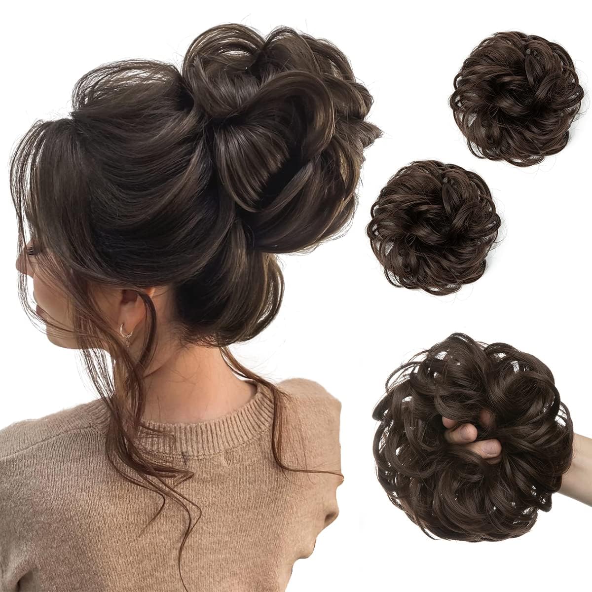 Stylish INHEAVEN Hair Buns for Women - Messy Bun Hair Extensions & Accessories | Perfect for Everyday Wear, Parties & Special Occasions