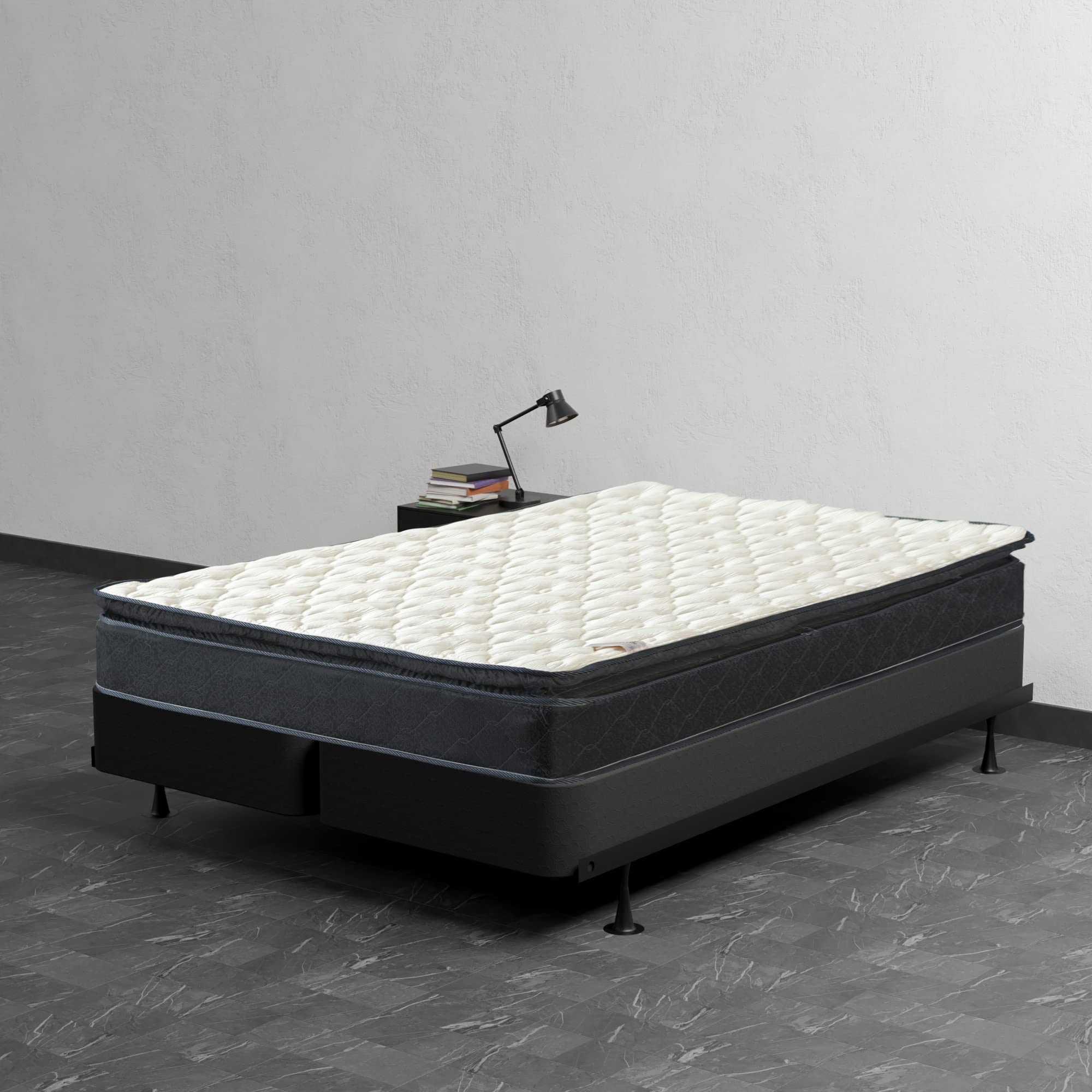 Mayton 9 Inch Twin Size Hybrid Mattress - Medium Firm Pillow Top with Pocket Springs & 4