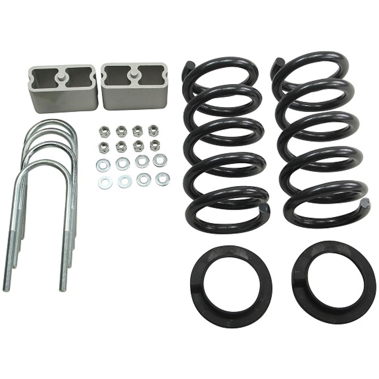 Belltech 621 Lowering Kit for Chevy Silverado & GMC Sierra - 2/4 Inch Drop Suspension System | Perfect for Street Performance & Custom Truck Builds