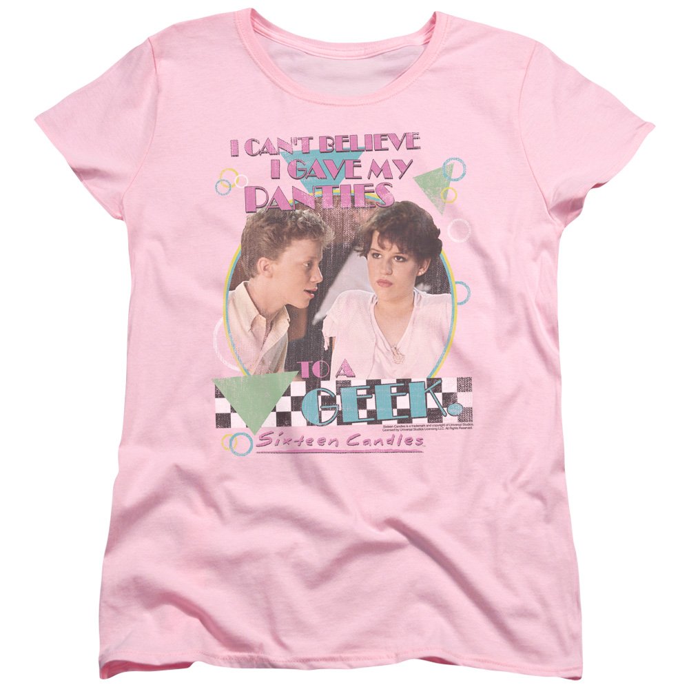 Trevco Sixteen Candles Women's Panties & T-Shirt Set - Fun Movie-Themed Loungewear for Sleepovers & Birthday Parties