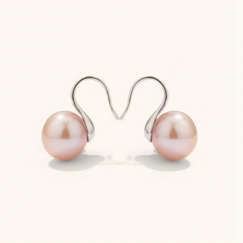 Purple Edison Pearl Drop Earrings for Women - Elegant Dangle Earrings with AAA Quality Pearls - Perfect for Weddings, Parties & Special Occasions