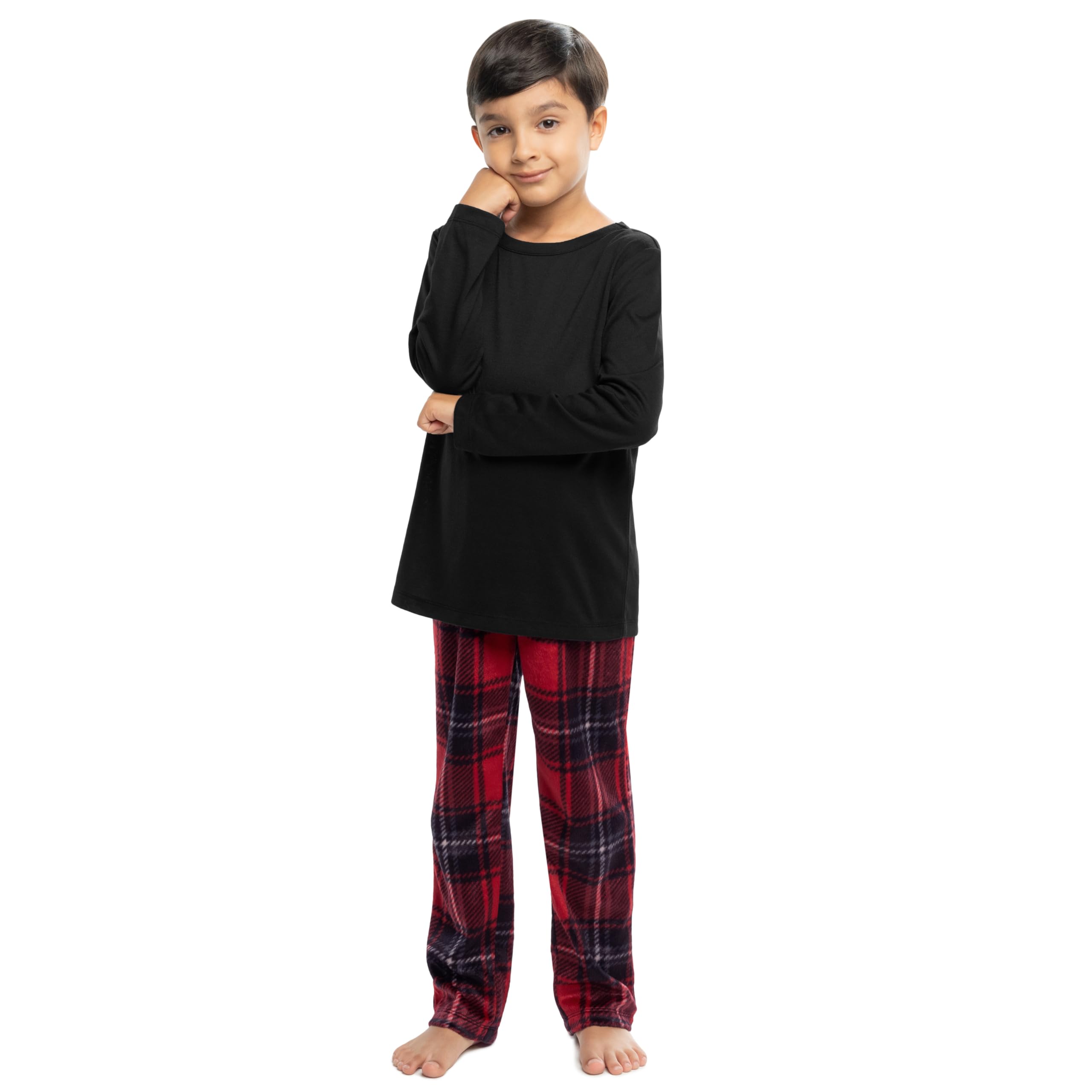 Fruit of the Loom Matching Family Christmas Pajamas Set - Cozy Holiday Sleepwear for Women, Men & Kids | Perfect for Family Photos, Christmas Morning & Festive Gatherings
