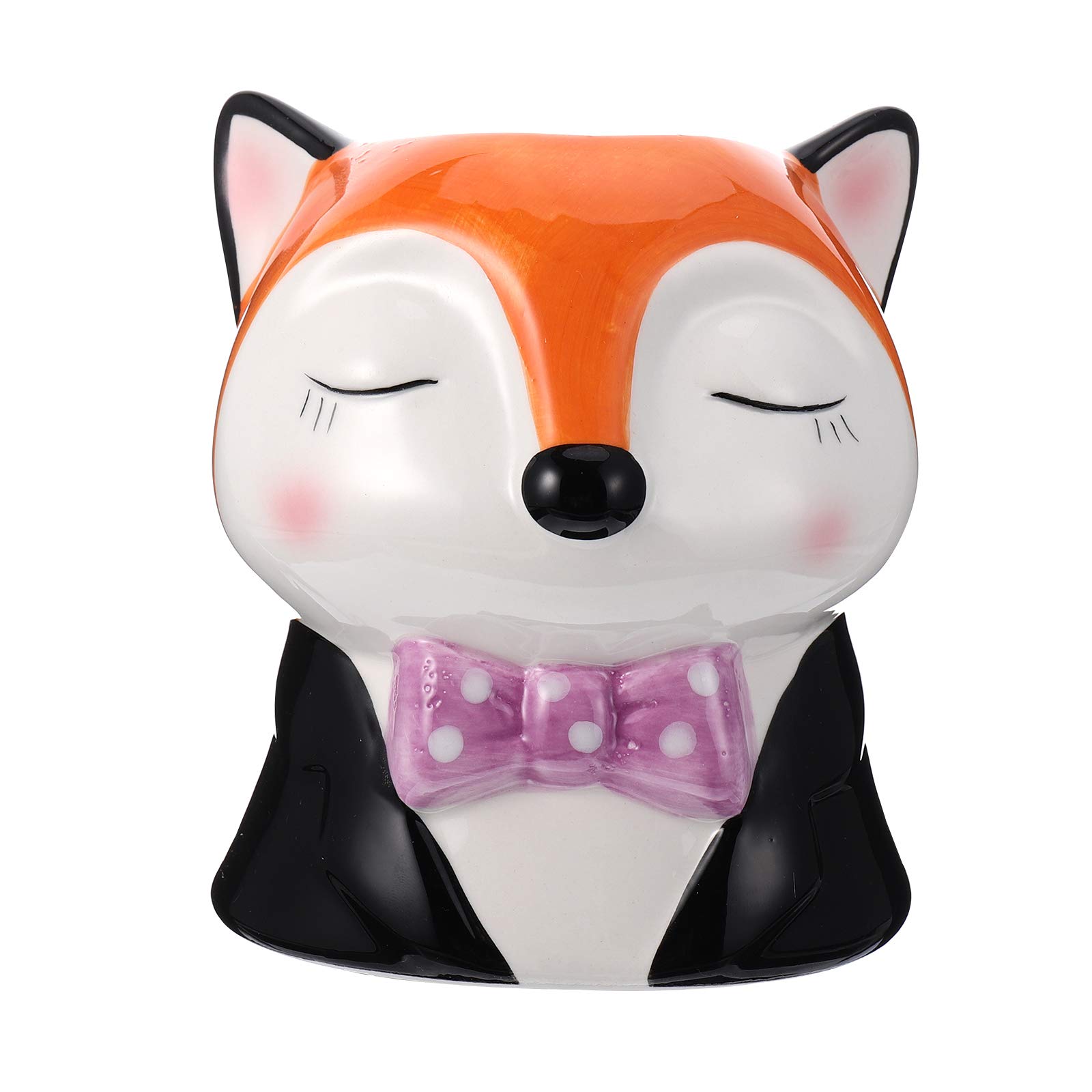 Fox-Shaped Ceramic Planter Pot for Succulents & Cactus – Cute Cartoon Flower Pot for Home Decor, Office Desk, or Garden Planting