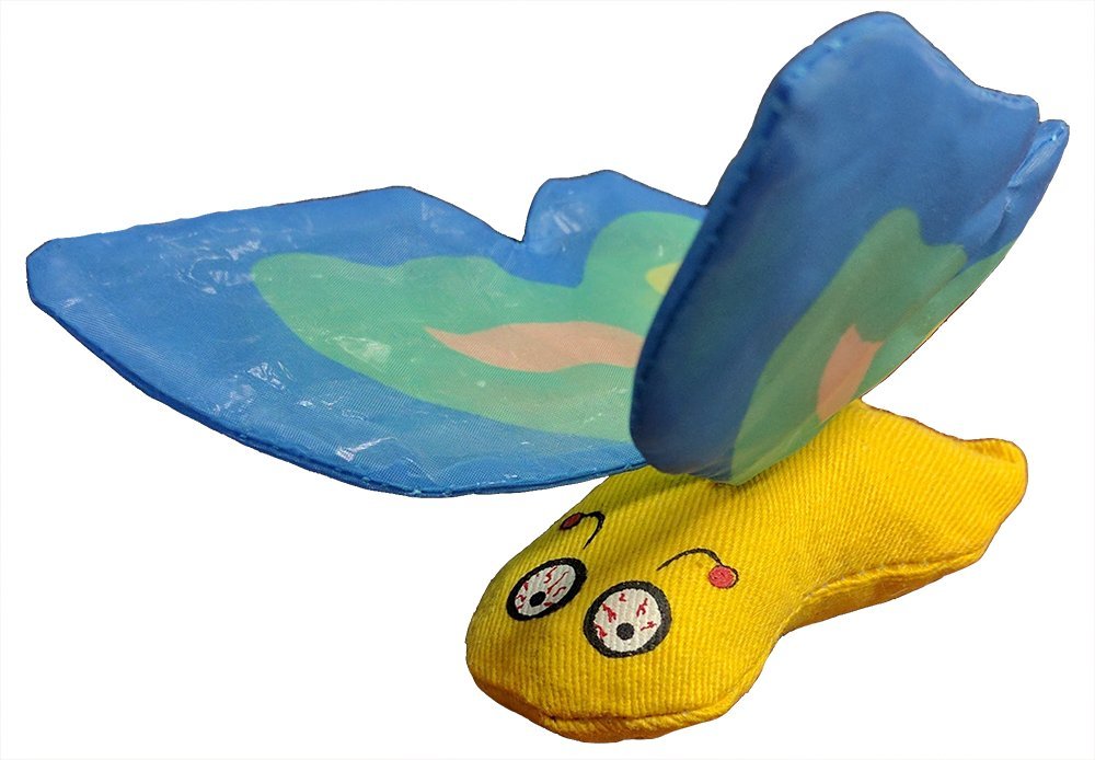 Yeowww! Catnip Butterfly Toy for Cats - Interactive Play & Enrichment - Perfect for Indoor & Outdoor Fun