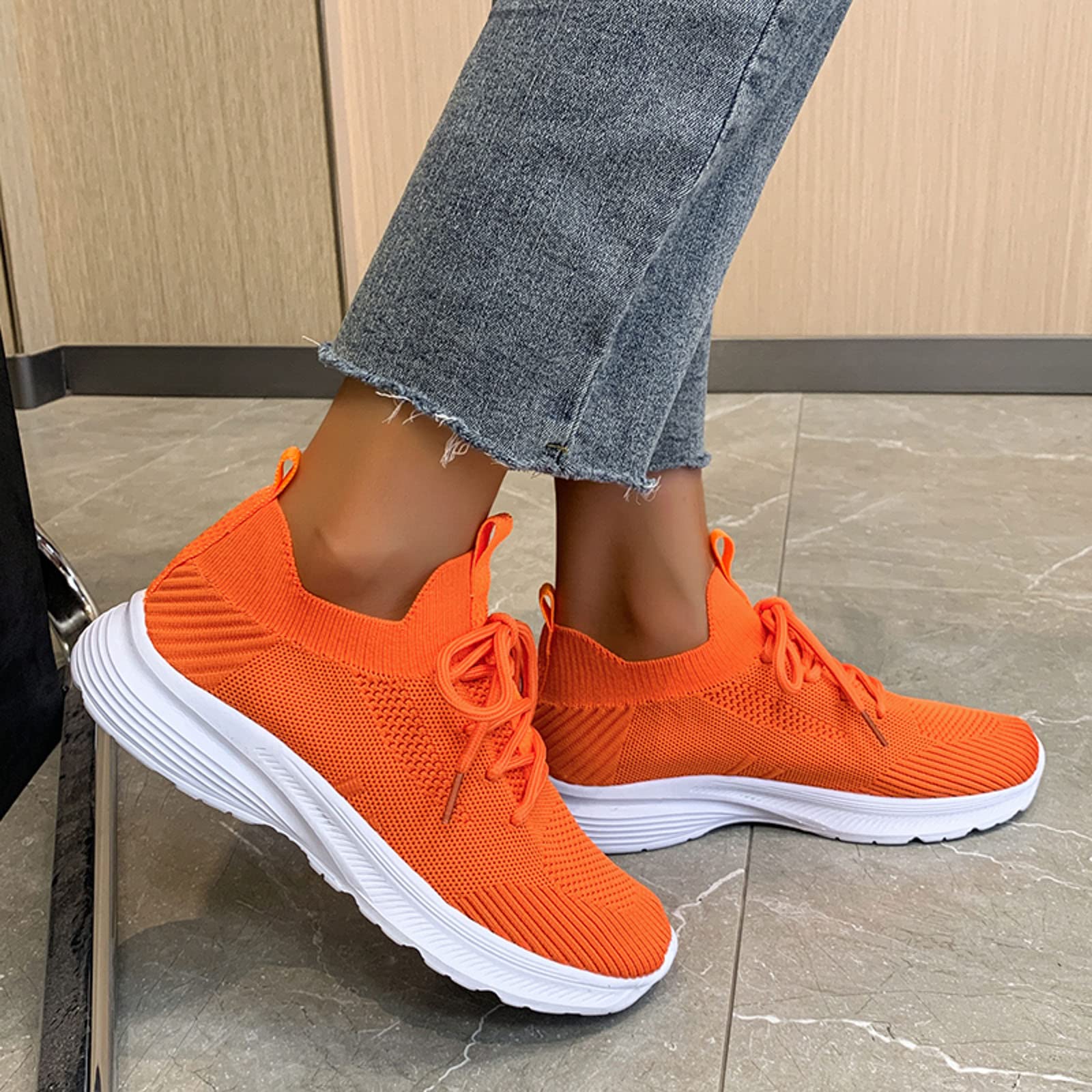 Women's Comfortable Slip-On Walking Shoes - Breathable Mesh Lightweight Sneakers for Running, Gym Workout & Travel - Perfect for Jogging, Fitness Training and Daily Wear