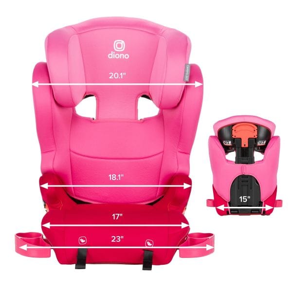 Diono Cambria 2XT 2-in-1 Convertible Booster Car Seat - High Back to Backless XL for Big Kids | Safe Travel for School & Road Trips