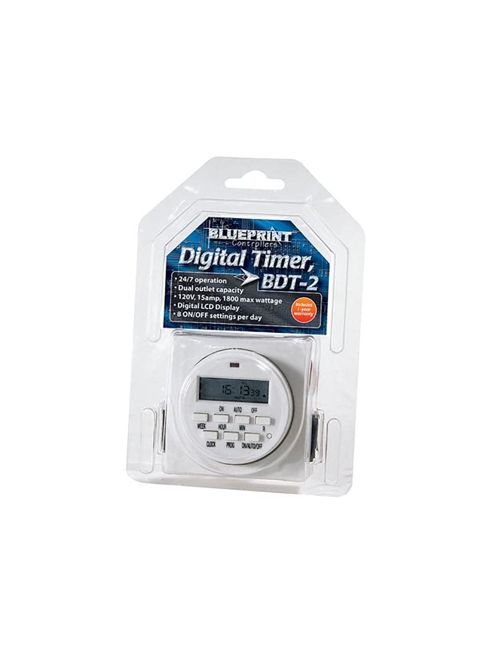 BDT-2 Digital Timer 120V - Programmable Countdown Switch for Home Appliances, Lights & Electronics | Perfect for Kitchen, Office & Energy Saving