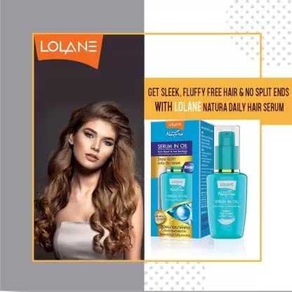 Lolane Hair Growth Serum with Almond Oil & Vitamin E - Stops Hair Loss & Promotes Growth for Men & Women - 50ml - Perfect for Thinning Hair & Scalp Care