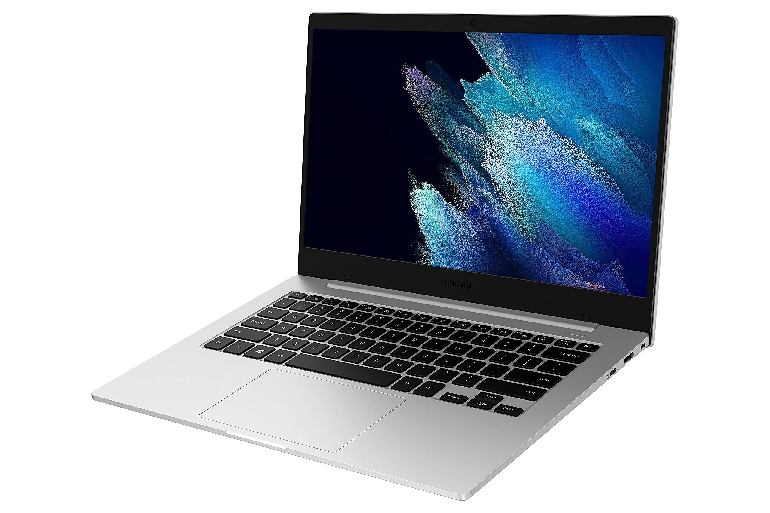 Samsung Galaxy Book Go Laptop - Qualcomm 7C Pro, 4GB RAM, 128GB eUFS Storage, 18H Battery Life - Lightweight & Shockproof Design - WiFi 5, Silver (Renewed) - Perfect for Remote Work, Online Learning & Business Travel