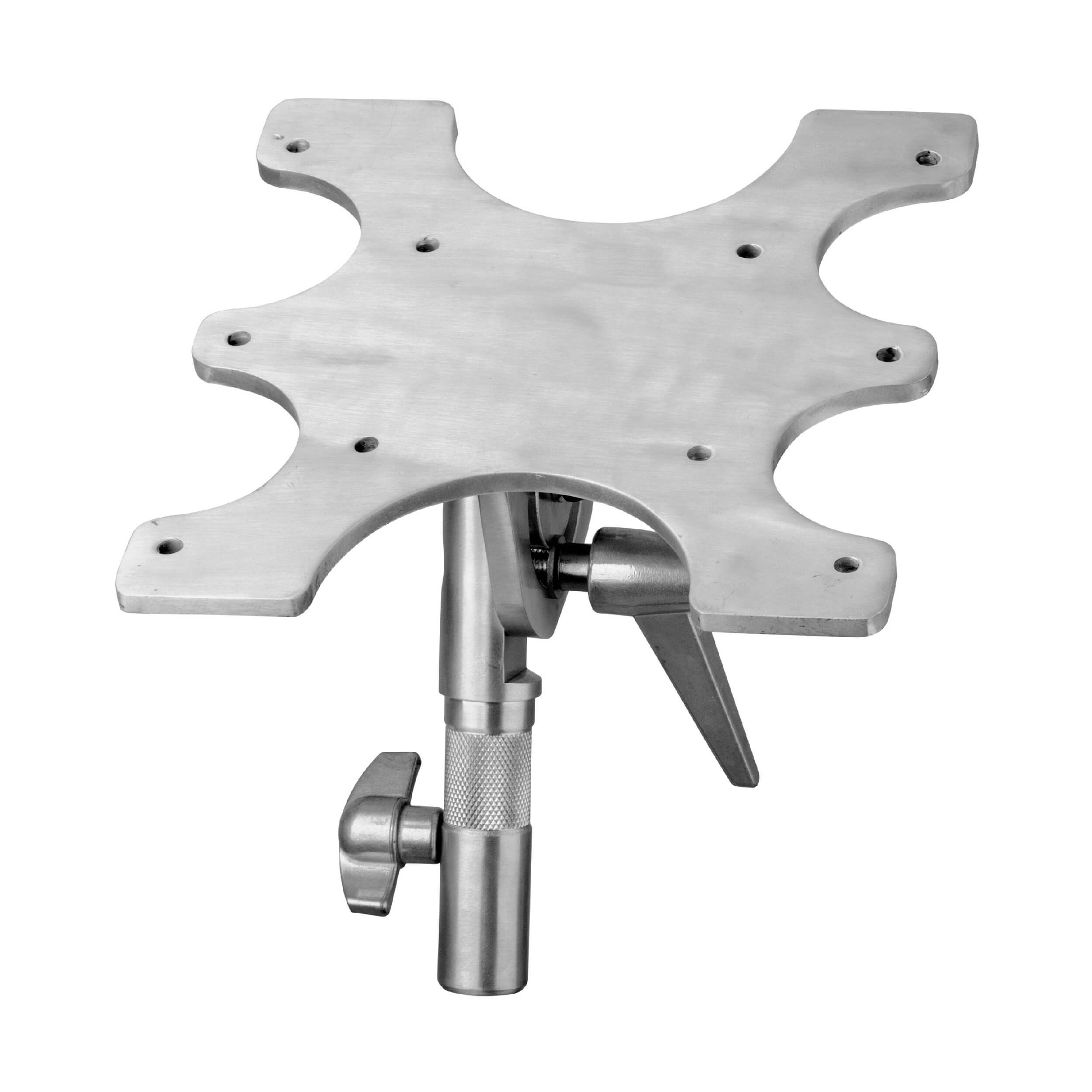 83cm to 125cm Adjustable Height Wheeled TV Stand with VESA Mount Bracket - Foldable Tube Design for Living Room, Bedroom, or Office
