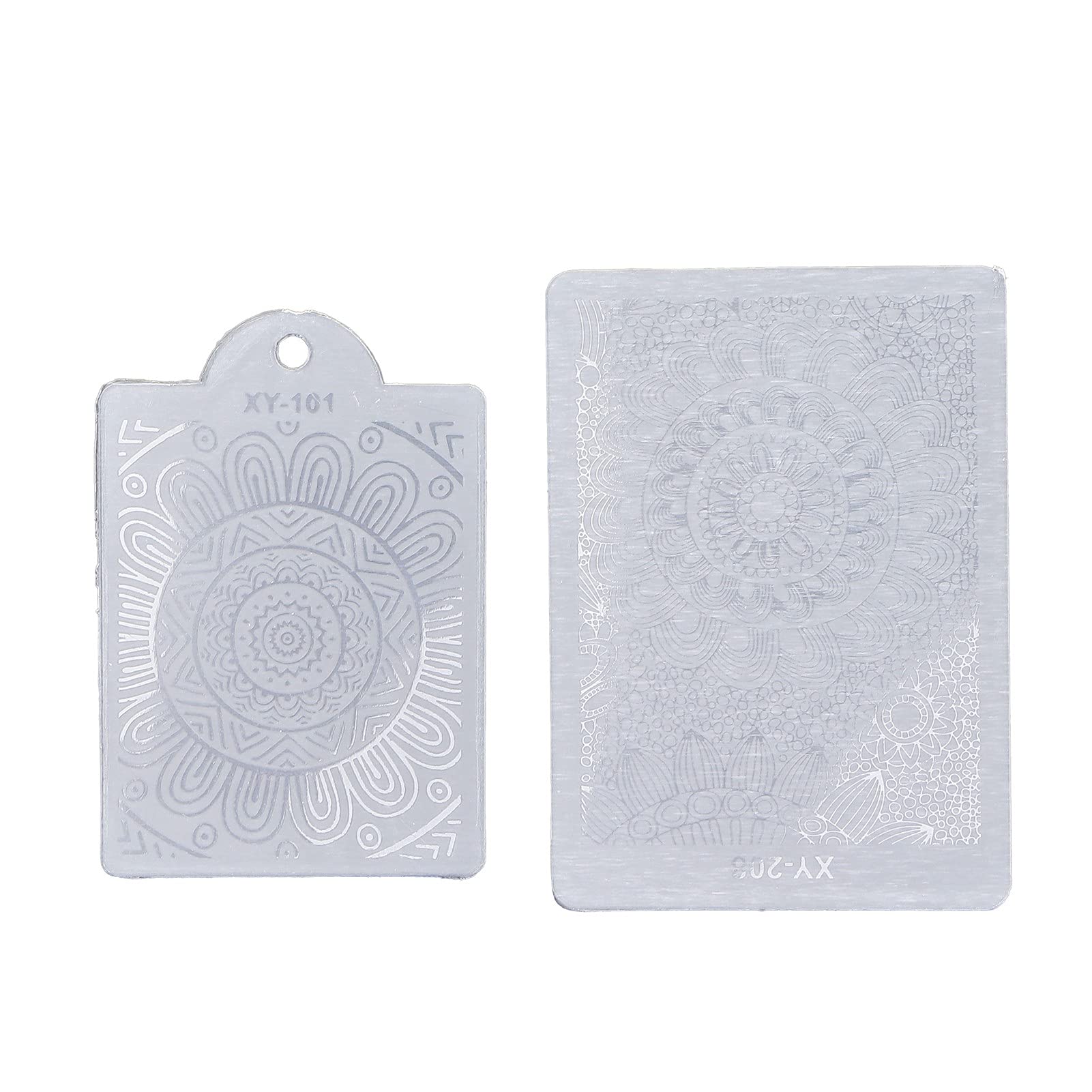 Double Head Nail Art Stamper Kit with Silicone Heads & Stamping Plates - Professional Nail Stamping Tools for Salon & Home Manicure - Perfect for DIY Nail Designs, French Tips & Creative Nail Art