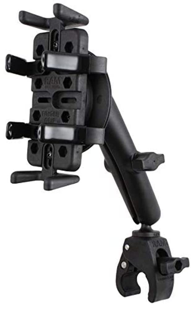 RAM MOUNTS RAM-B-400-C-UN4-ROTO1U Tough-Claw ATV Holder with Roto Mount - Durable ATV Accessory for GPS, Phone, and Camera Mounting