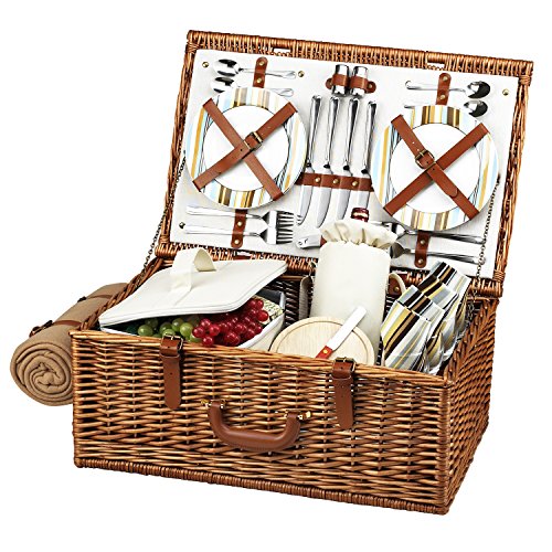 Wicker With Santa Cruz Plates/Napkins